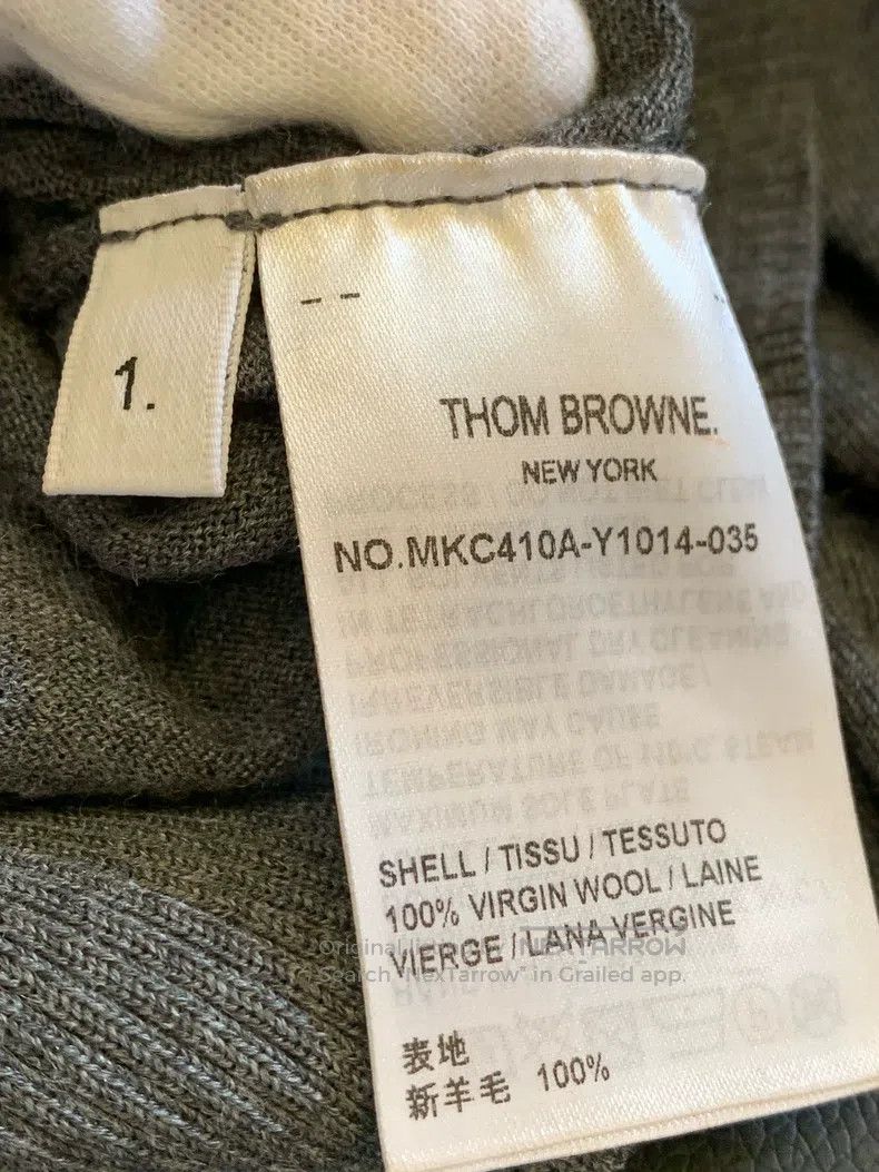 Thom Browne Thom Browne Classic Four-Stripe Crew Neck Knit Sweater Size US S / EU 44-46 / 1 - 4 Thumbnail