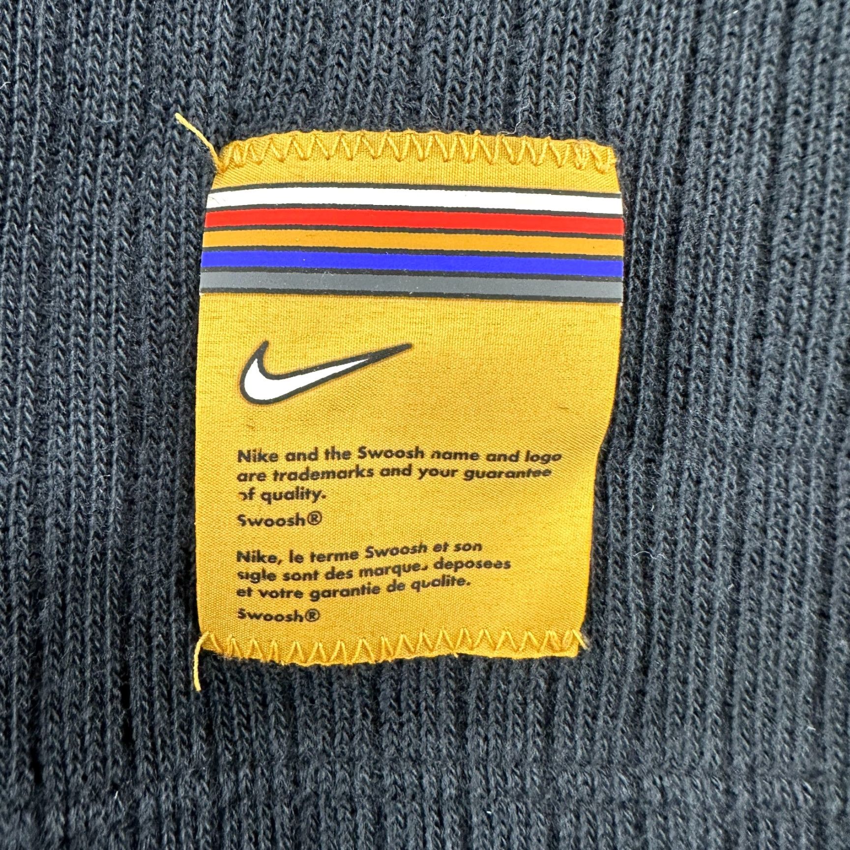 Nike Nike Hoodie Womens L Black Spellout Pullover Cropped Center Swoosh Ribbed Knit Size L / US 10 / IT 46 - 5 Thumbnail