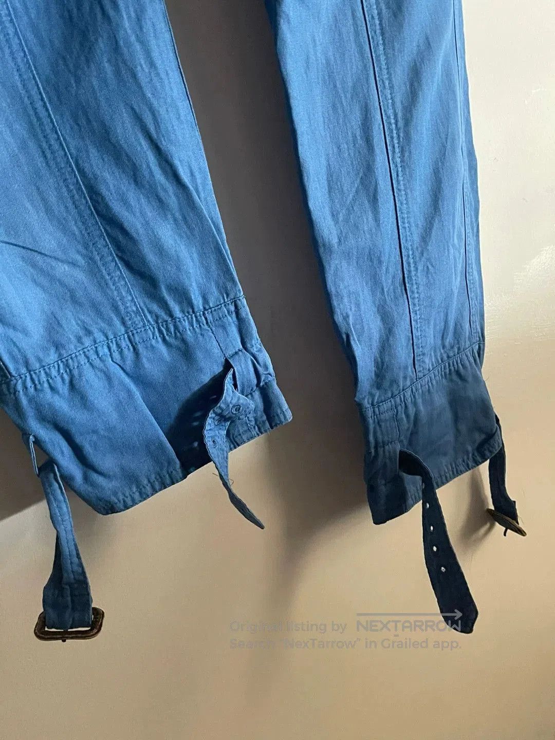 Dries Van Noten Dries Van Noten Blue Button Tie Belt Trousers. Size US 30 / EU 46 - 4 Thumbnail