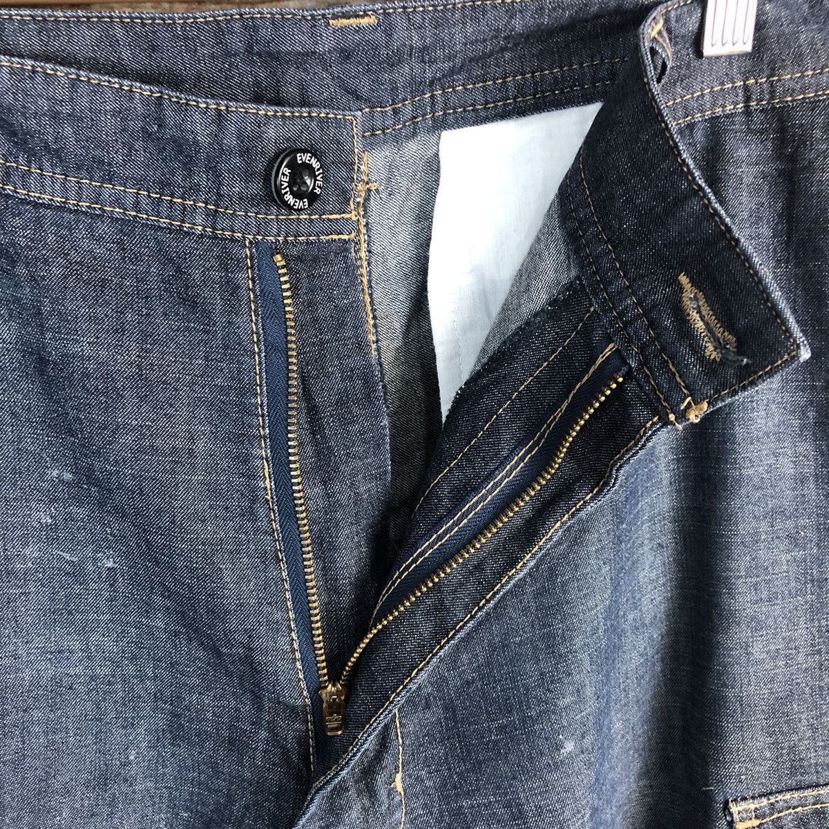 Japanese Brand DL Even River Blue Cargo Multipocket Pants #C618 Size US 34 / EU 50 - 12 Thumbnail