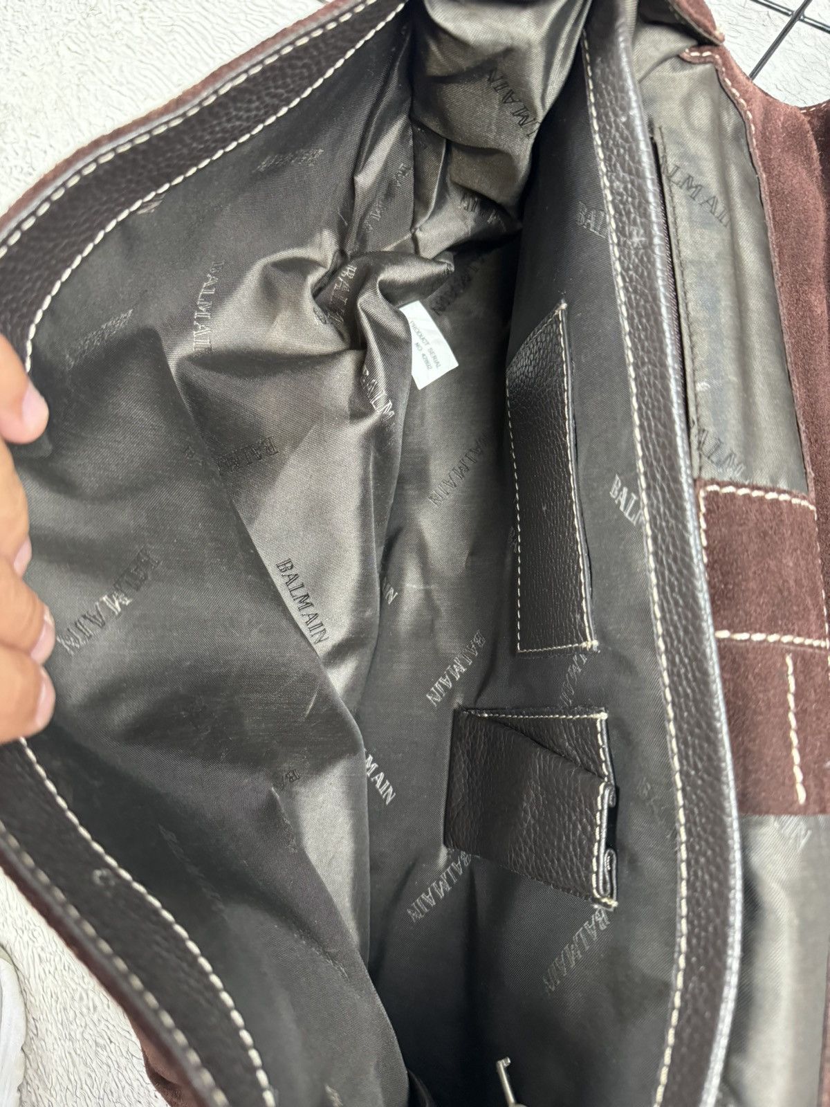 Balmain × Pierre Balmain × Vintage Pierre Balmain Paris Leather Business Bag Vintage Oldmoney Size ONE SIZE - 10 Thumbnail