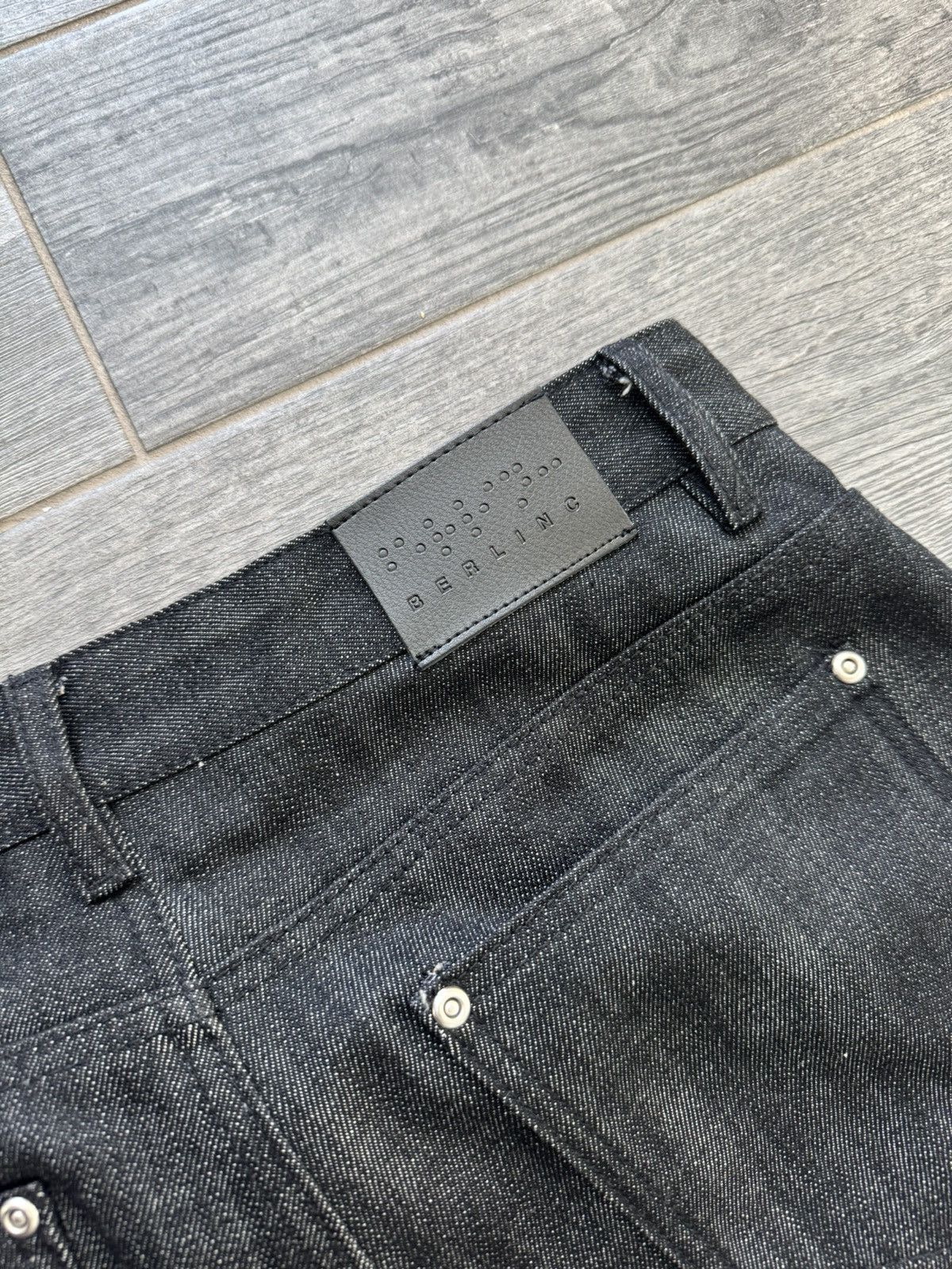 Other BERLINC Black Japanese Selvedge Denim Relax Fit (32x30) Size US 30 / EU 46 - 3 Thumbnail