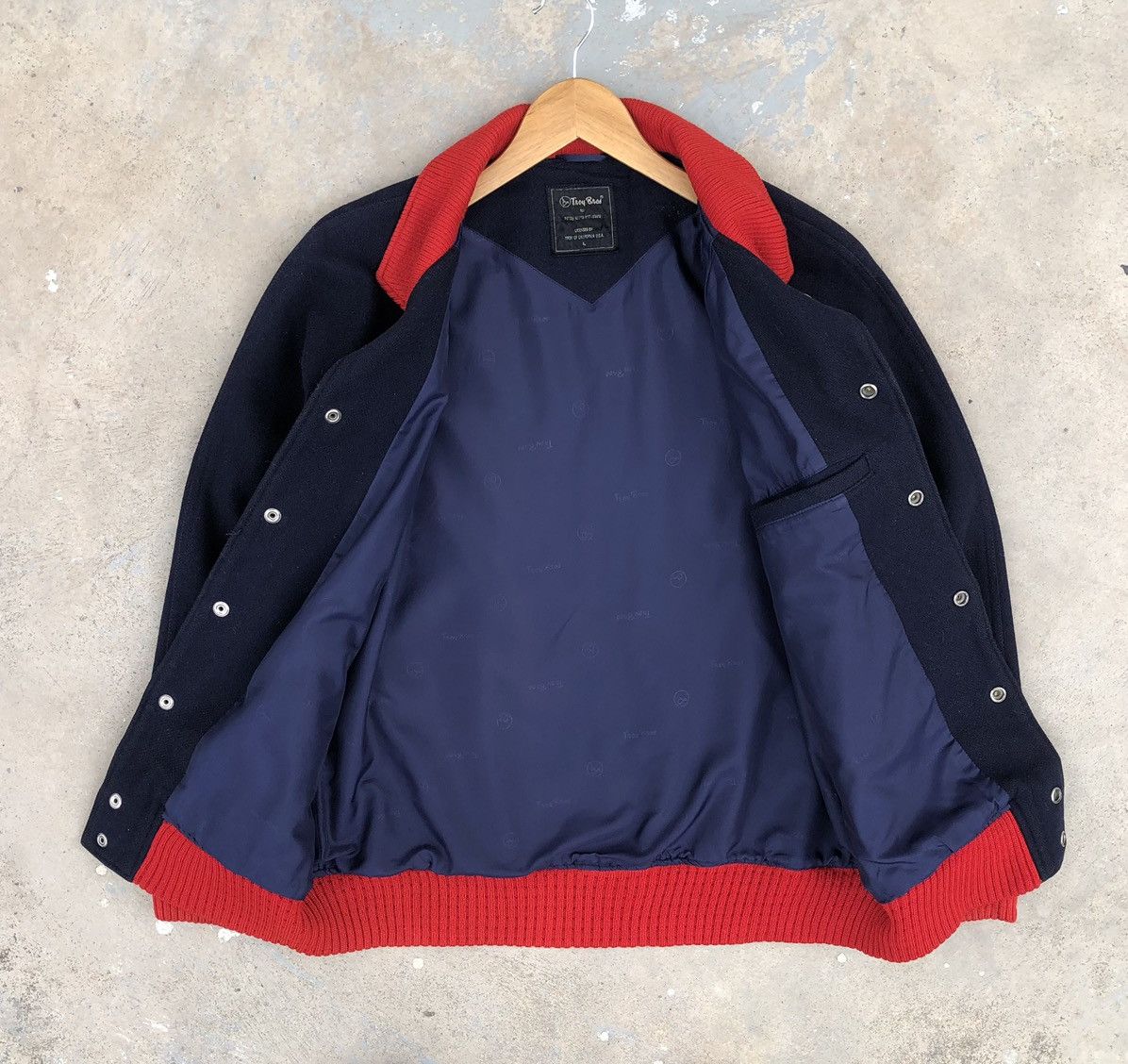 Vintage Vintage TROY BROS Japan Wool Varsity Jacket Size US L / EU 52-54 / 3 - 7 Thumbnail