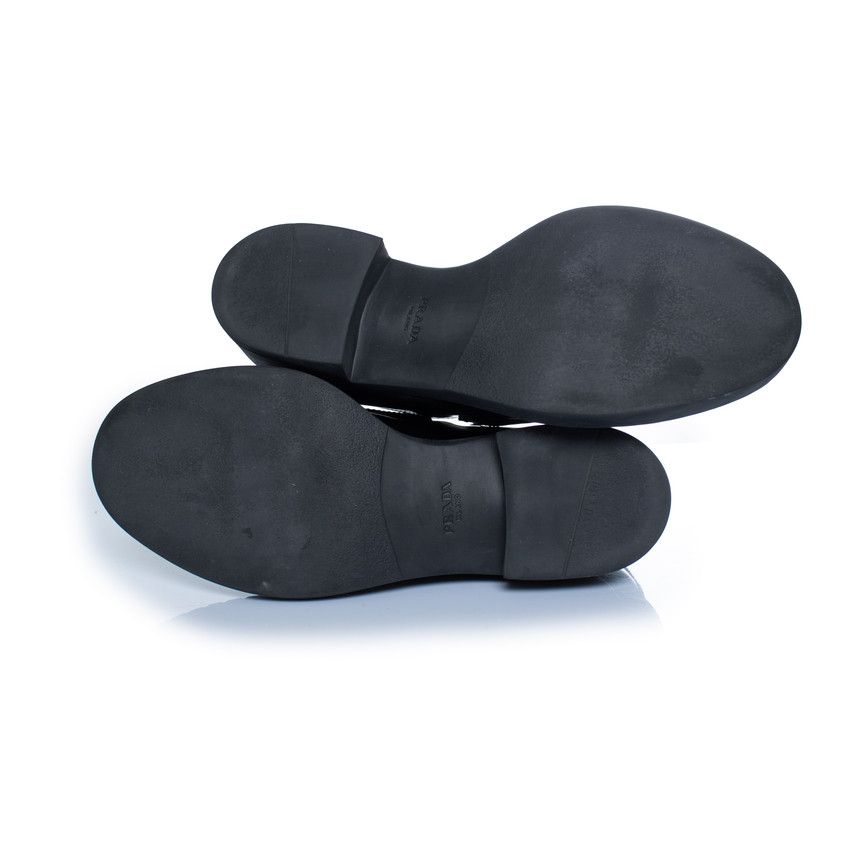 Prada Prada, black high shine leather loafers Size US 9 / IT 39 - 6 Thumbnail