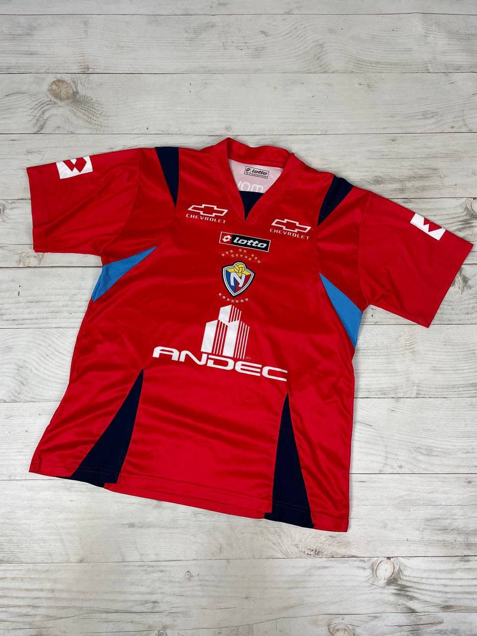 Lotto Sport Lotto El Nacional de Quito 2010 2012 Home Shirt Jersey Size US L / EU 52-54 / 3 - 1 Thumbnail