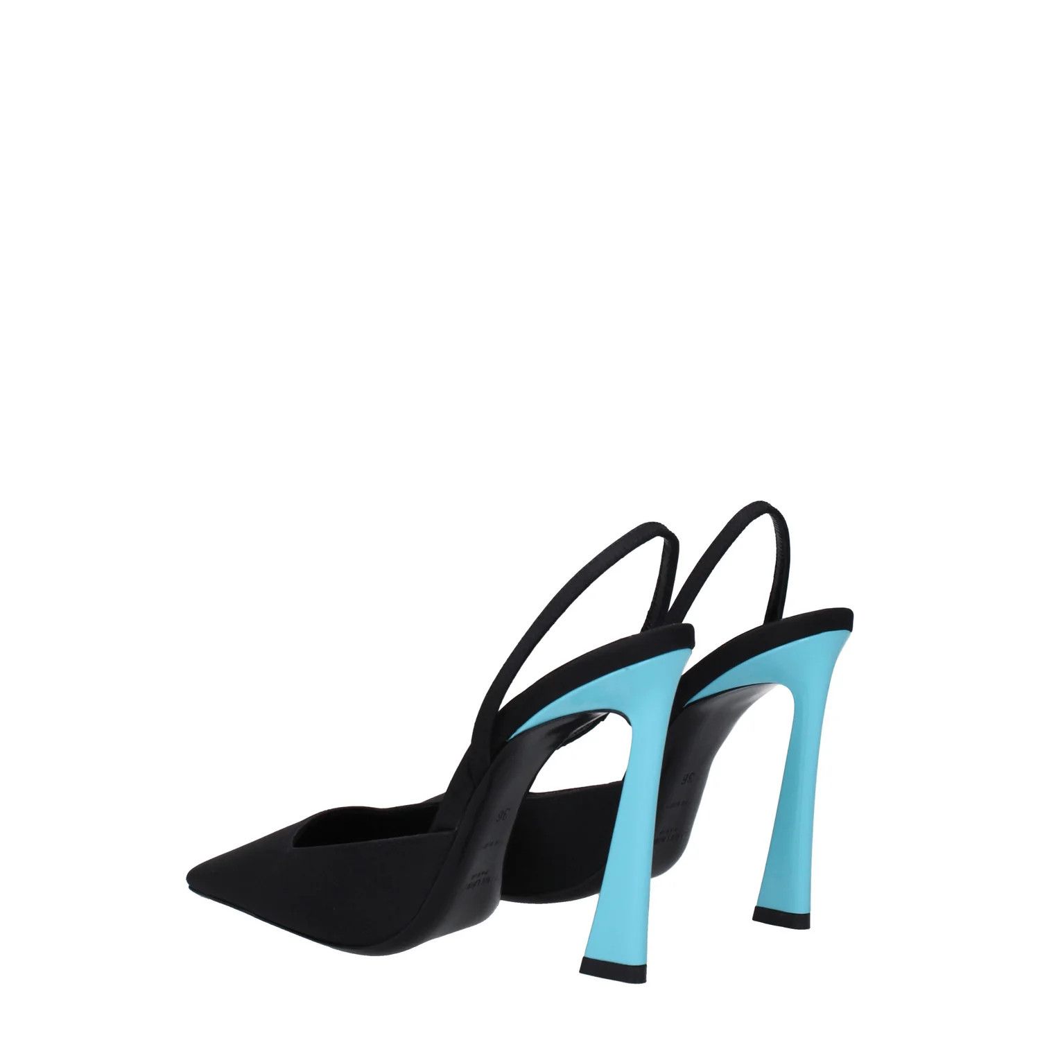 Saint Laurent Paris ob1o1e1124 Fabric Sandals in Black Sky Size US 6.5 / IT 36.5 - 4 Thumbnail
