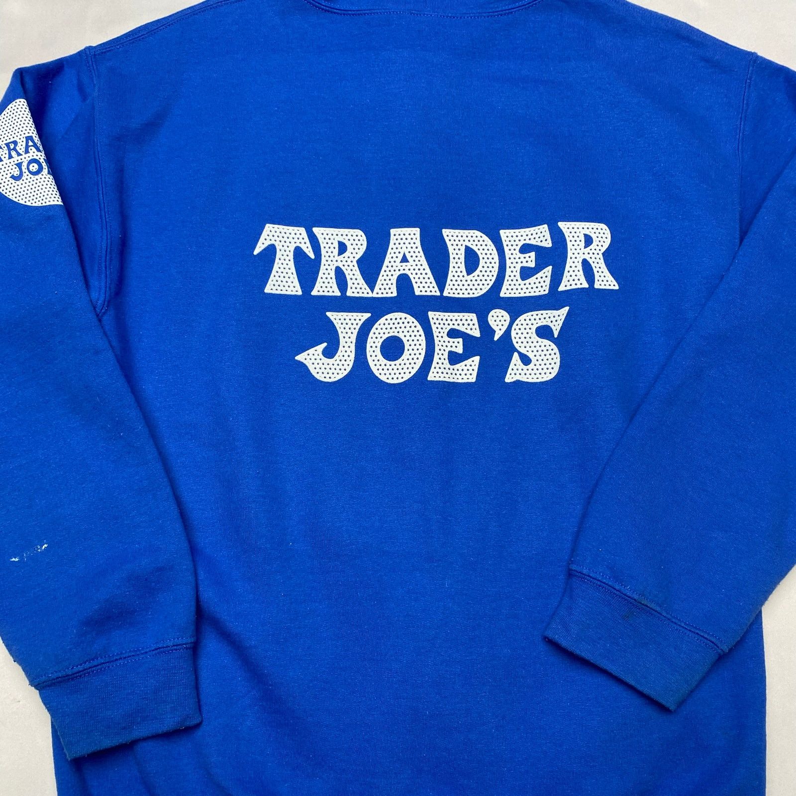 Gildan Trader Joe's Full Zip Hoodie Men's Medium Employee Blue Logo Size US M / EU 48-50 / 2 - 2 Thumbnail