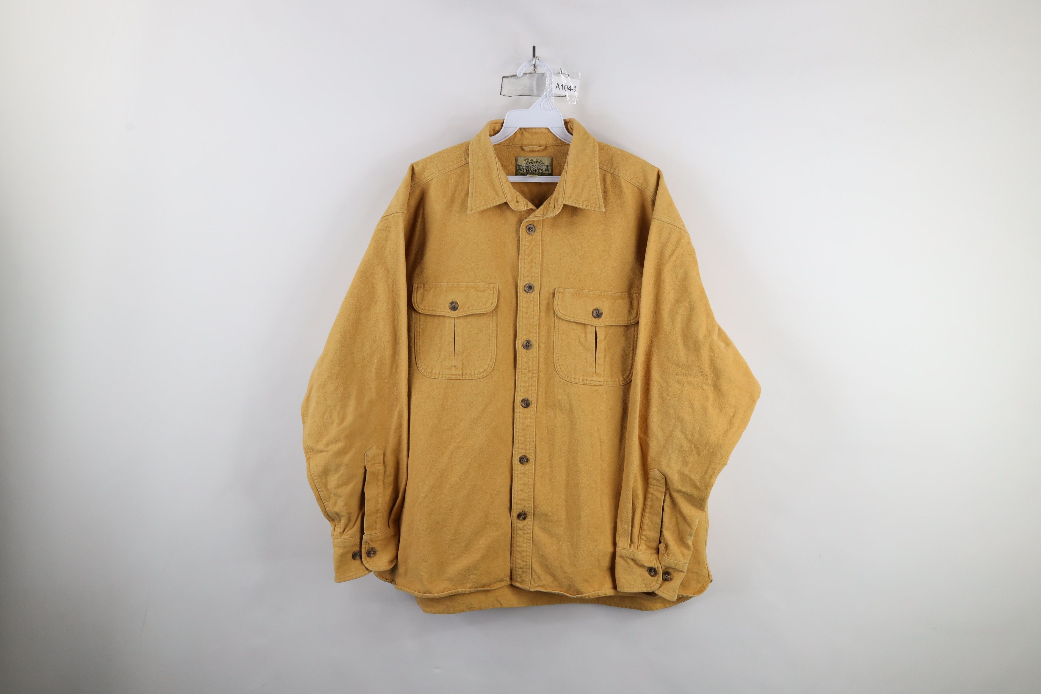 Cabelas × Vintage Vintage 90s Cabelas Soft Heavy Chamois Cloth Button Shirt Size US XL / EU 56 / 4 - 1 Thumbnail