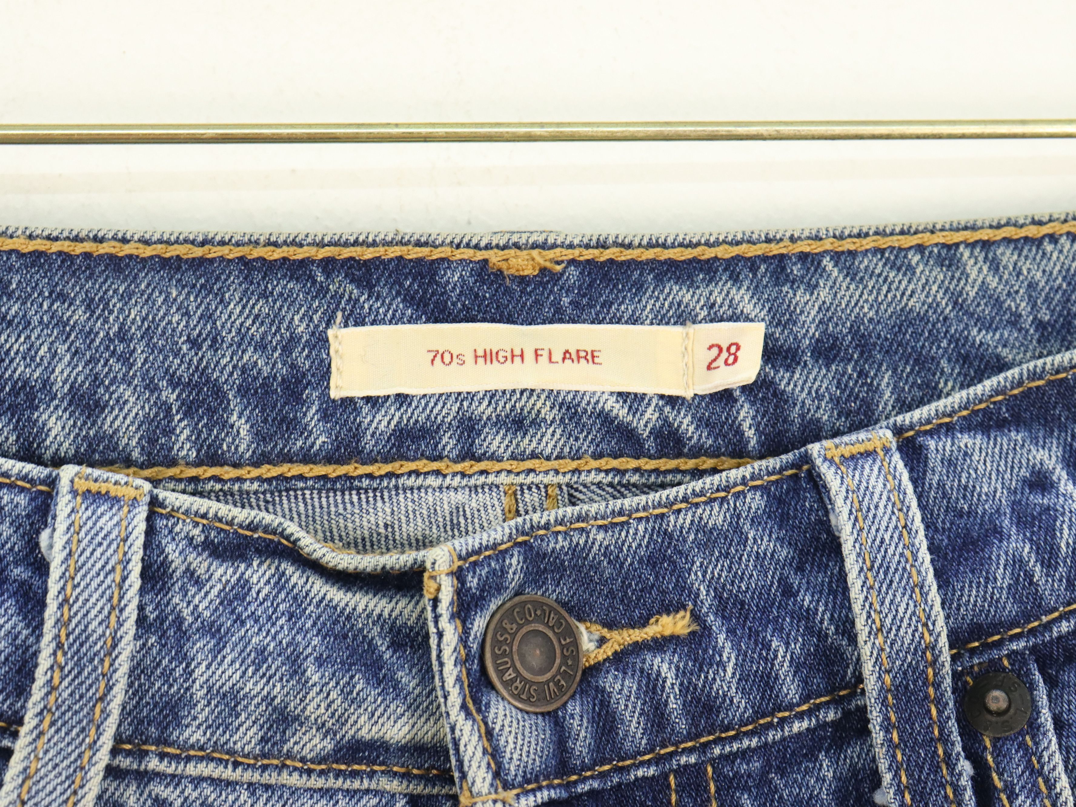 Levi's Levis Big E 70's High Flare Denim Jeans Size US 28 / EU 44 - 9 Thumbnail