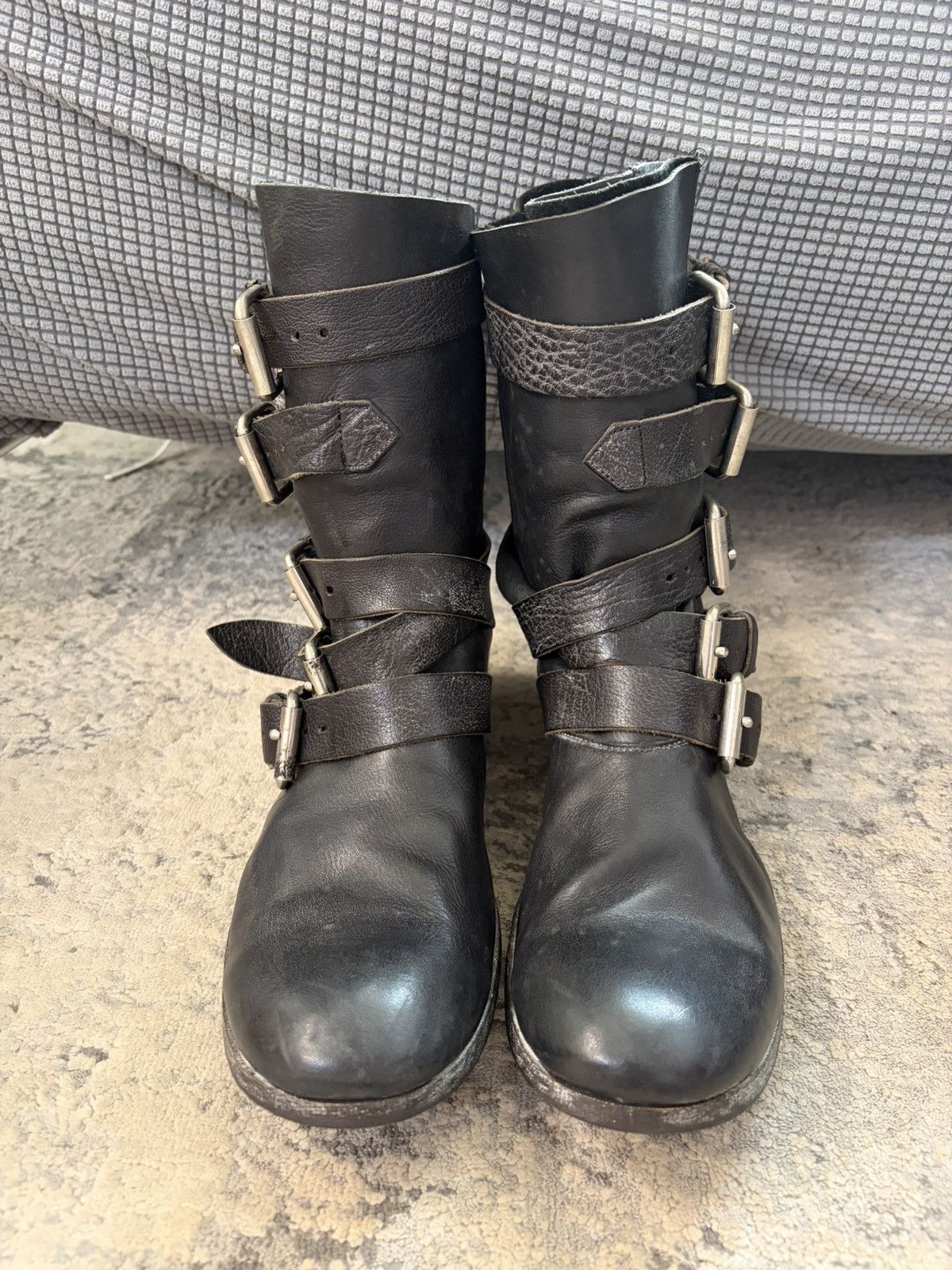 Japanese Brand whoop de doo - Buckle Leather Boots Size US 8 / EU 41 - 2 Thumbnail
