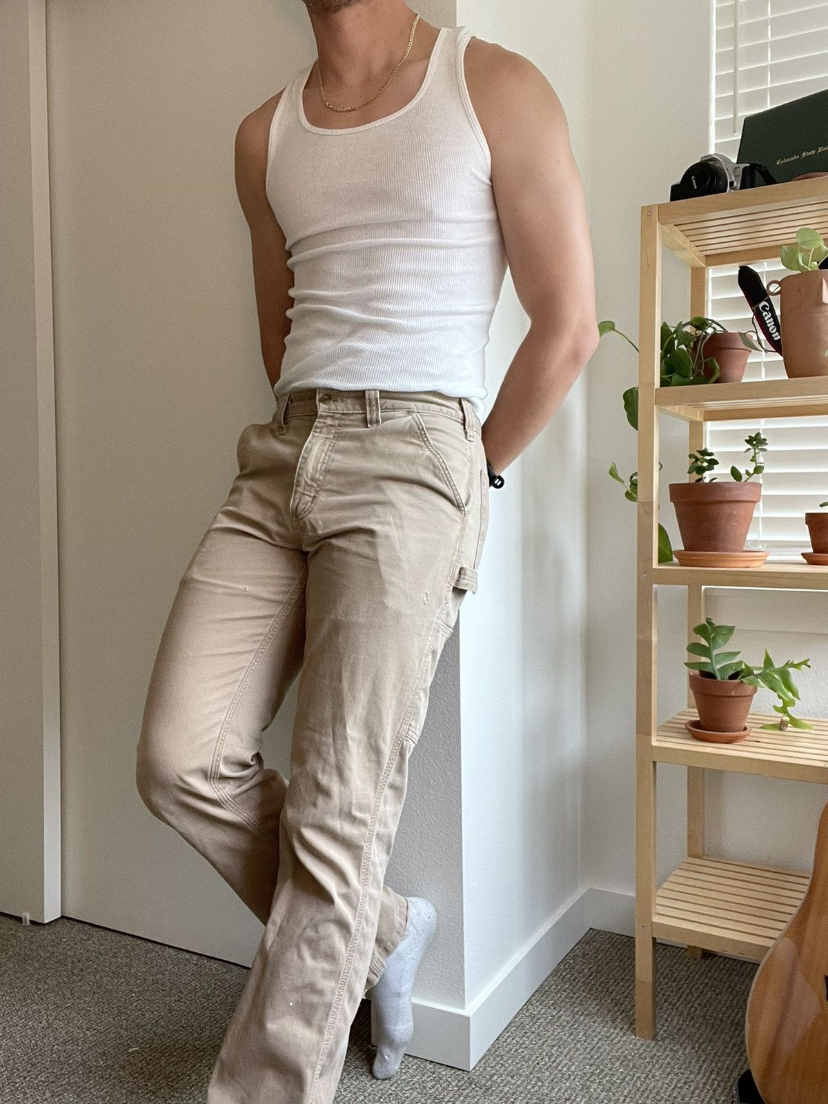 Carhartt Carhartt Khaki relaxed fit Size US 33 - 1 Thumbnail