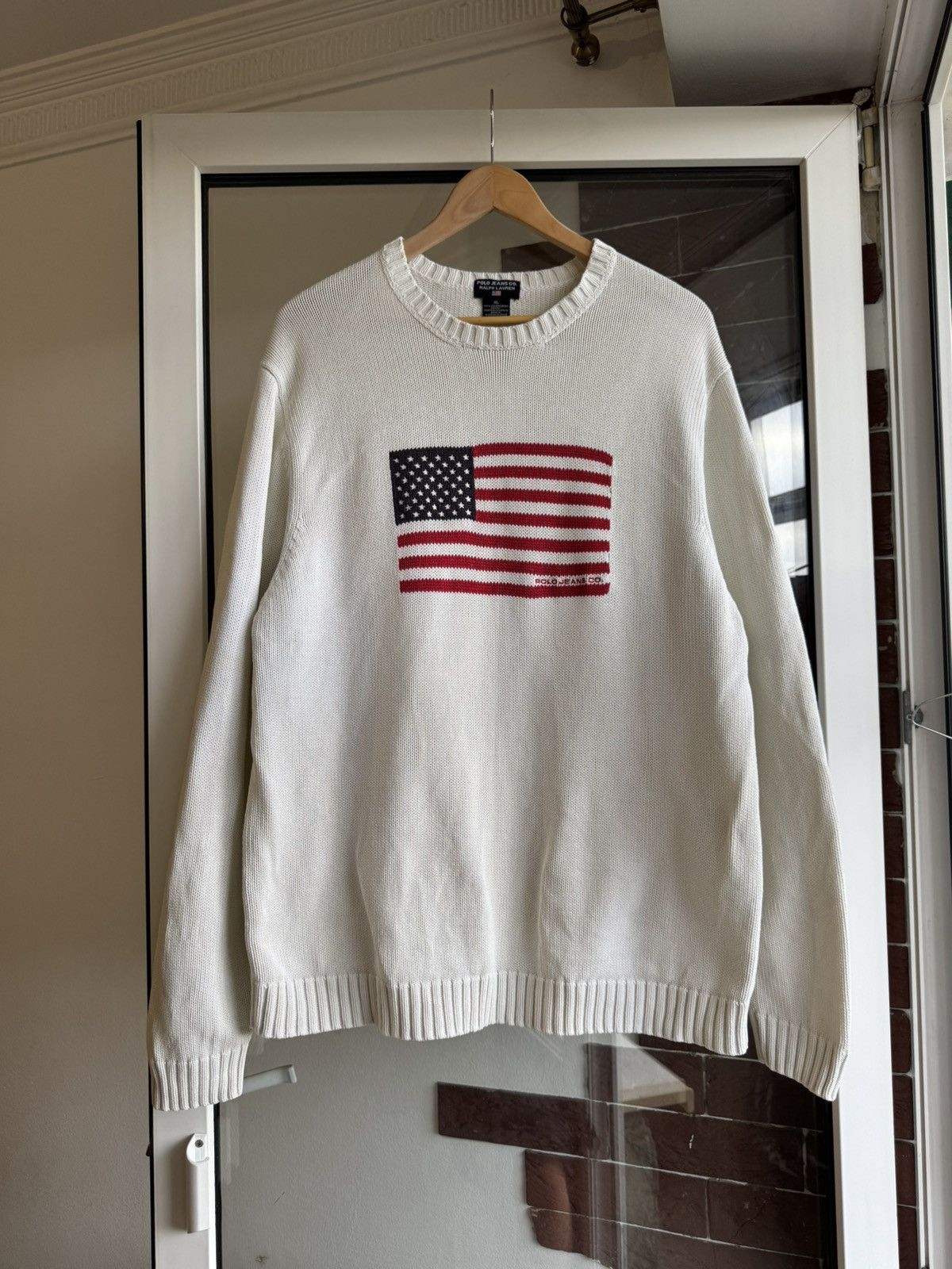 Polo Ralph Lauren 🇺🇸Polo Ralph Lauren American Flag sweater Size US XL / EU 56 / 4 - 2 Thumbnail