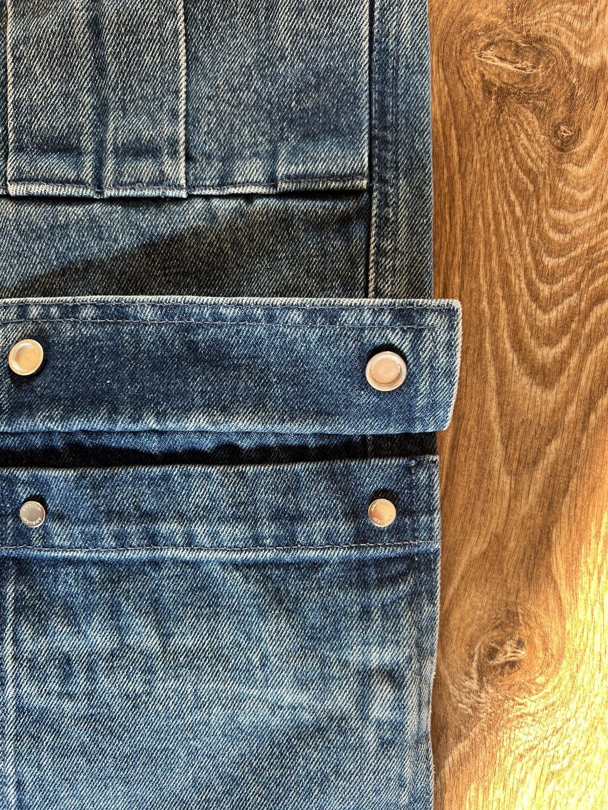 Ambush Design New Ambush Pockets Denim Cargo Pants Mid Blue by AMBUSH® Size US 30 / EU 46 - 5 Thumbnail