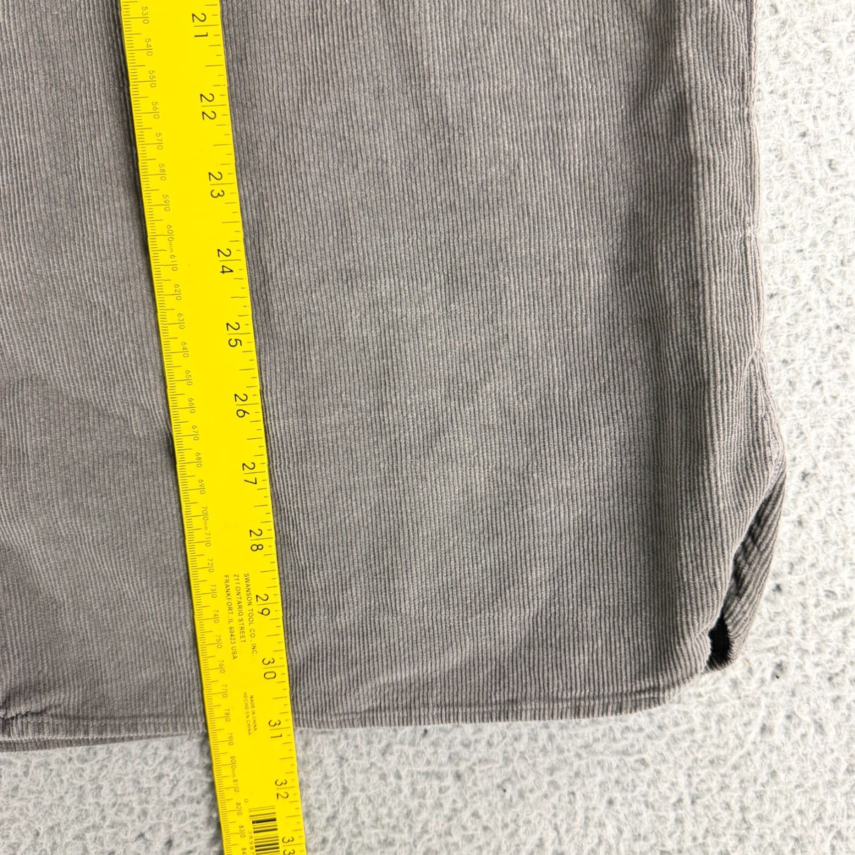 Madewell Madewell Button-Down Shirt Mens XXL Gray Corduroy Long Sleeve Casual Shirt Size US XXL / EU 58 / 5 - 6 Thumbnail