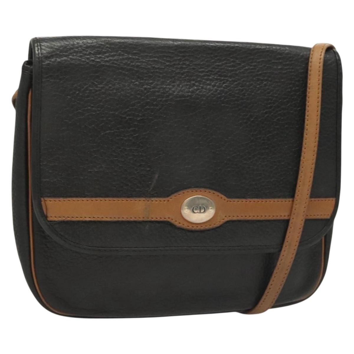 Dior DIOR Shoulder Bag Leather Black Gold Size ONE SIZE - 1 Thumbnail