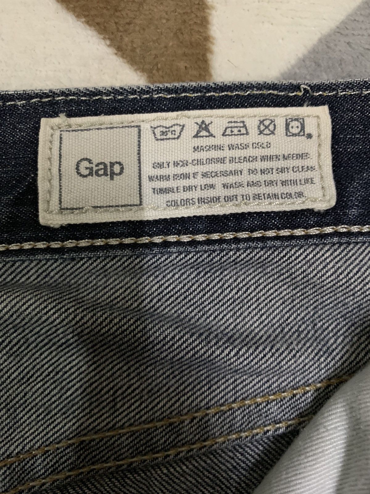 Gap Vintage Gap 1969 Whiskers Washed Distressed Grunge Jeans Size US 32 / EU 48 - 17 Thumbnail