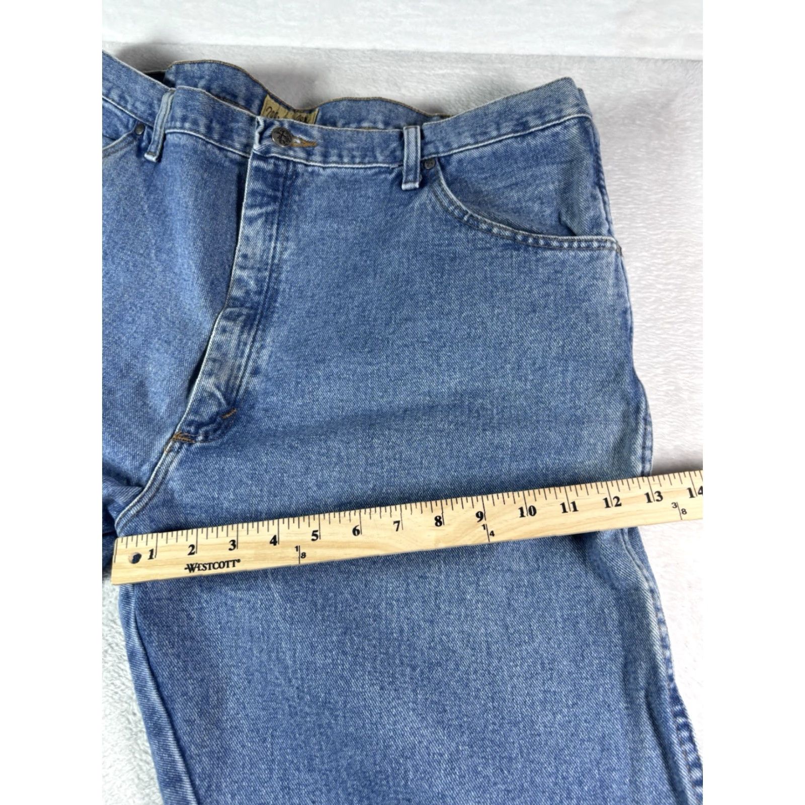 Wrangler VINTAGE Wrangler 20X Jeans Men 42x34 Light Wash Denim 5-Pocket Regular Straight 42 Blue Wrangler 20X Size US 42 / EU 58 - 6 Thumbnail