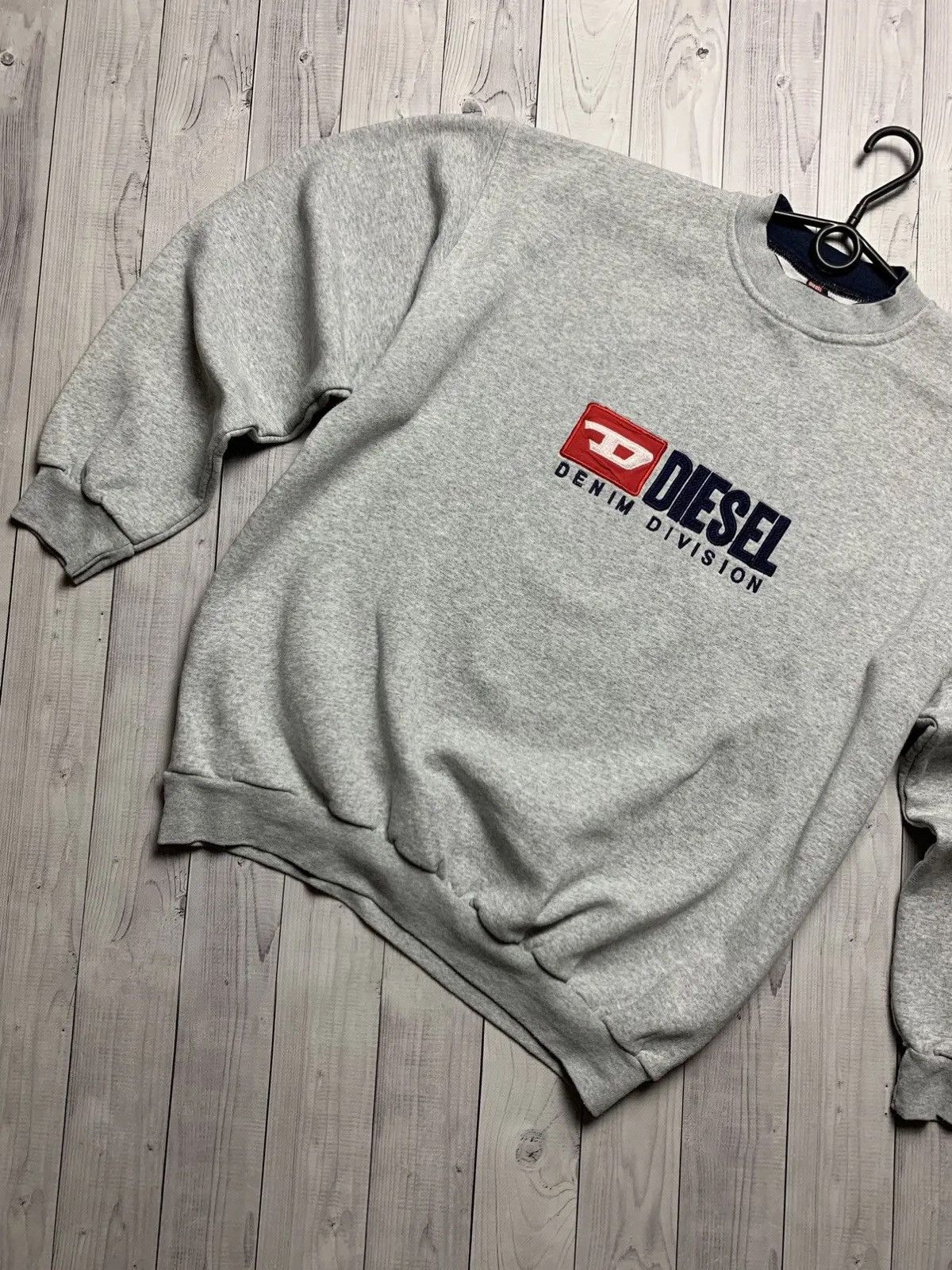 Diesel Vintage diesel sweatshirt big central logo embroidery Size US XL / EU 56 / 4 - 3 Thumbnail