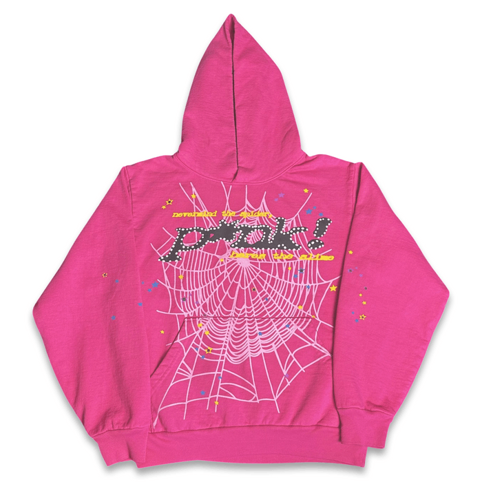 Designer SP5DER P*nk Pink Star Web Logo Hoodie Spider Worldwide | Grailed