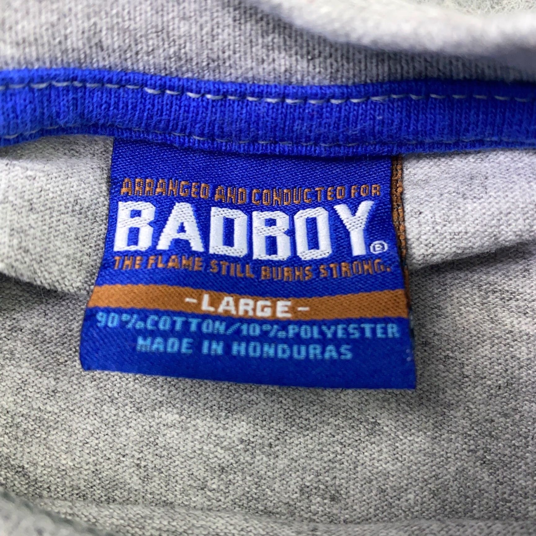 Vintage Vintage Bad Boy Mens Shirt Large Gray Hustle Struggle Notorious B.I.G. Rap Hip Hop 90s Shirt Mens L Gray 90s Size US L / EU 52-54 / 3 - 4 Thumbnail