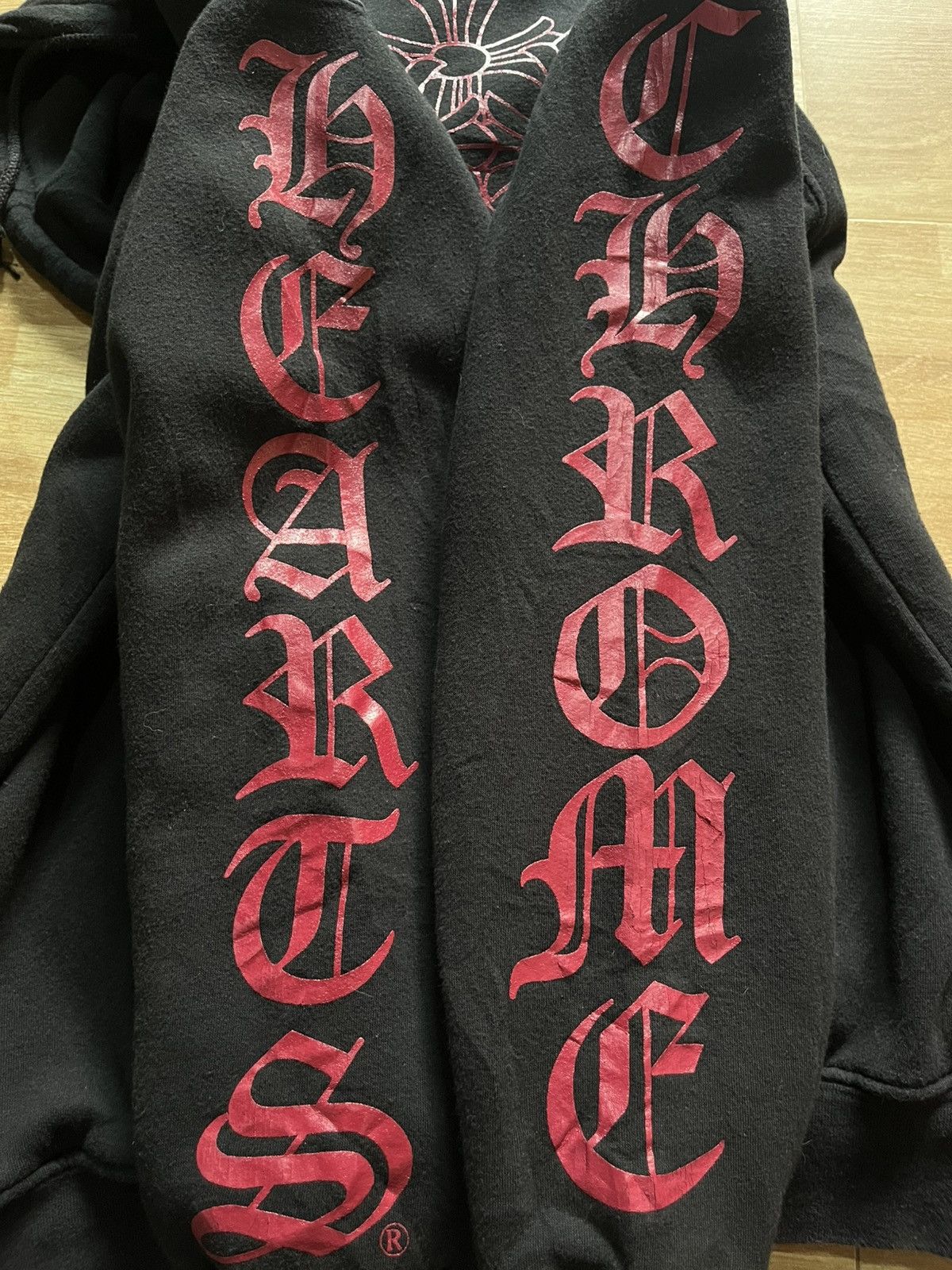 Chrome Hearts Chrome Heart Dagger Red Hoodie Zip Size US M / EU 48-50 / 2 - 12 Thumbnail