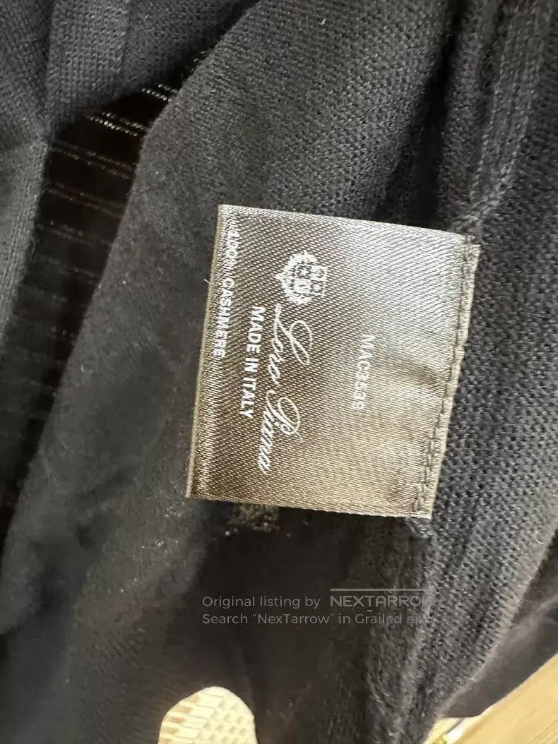 Loro Piana Loro Piana Black cashmere sweater Size M / US 6-8 / IT 42-44 - 4 Thumbnail