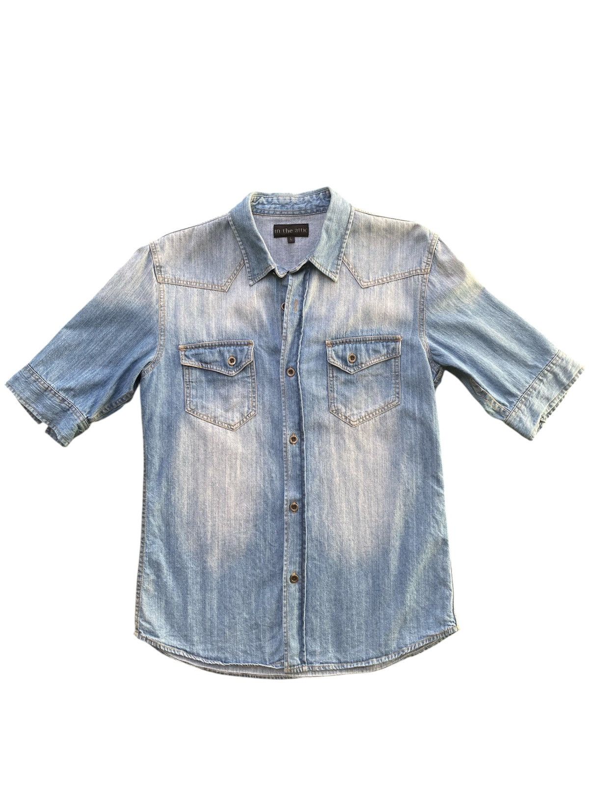 In The Attic Vintge In The Attic Washed Denim Shirts Size US M / EU 48-50 / 2 - 1 Thumbnail