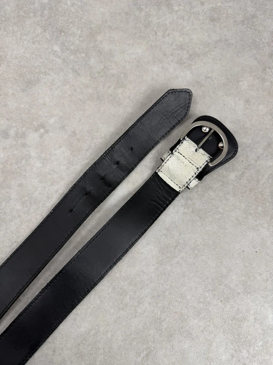 Maison Margiela 2012 Maison Margiela H&M White Painted Leather Belt Size ONE SIZE - 6 Thumbnail