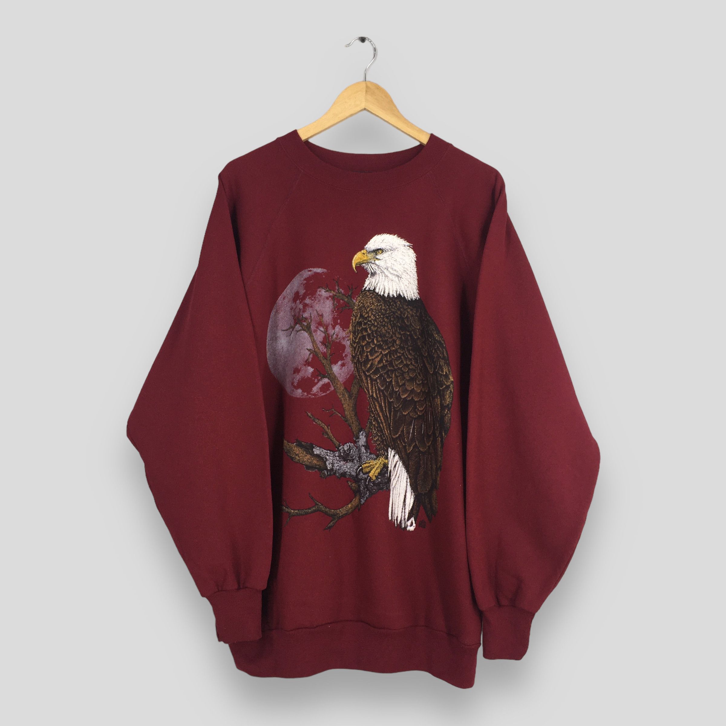 Vintage Eagles Animal Red Sweatshirt 3XLarge