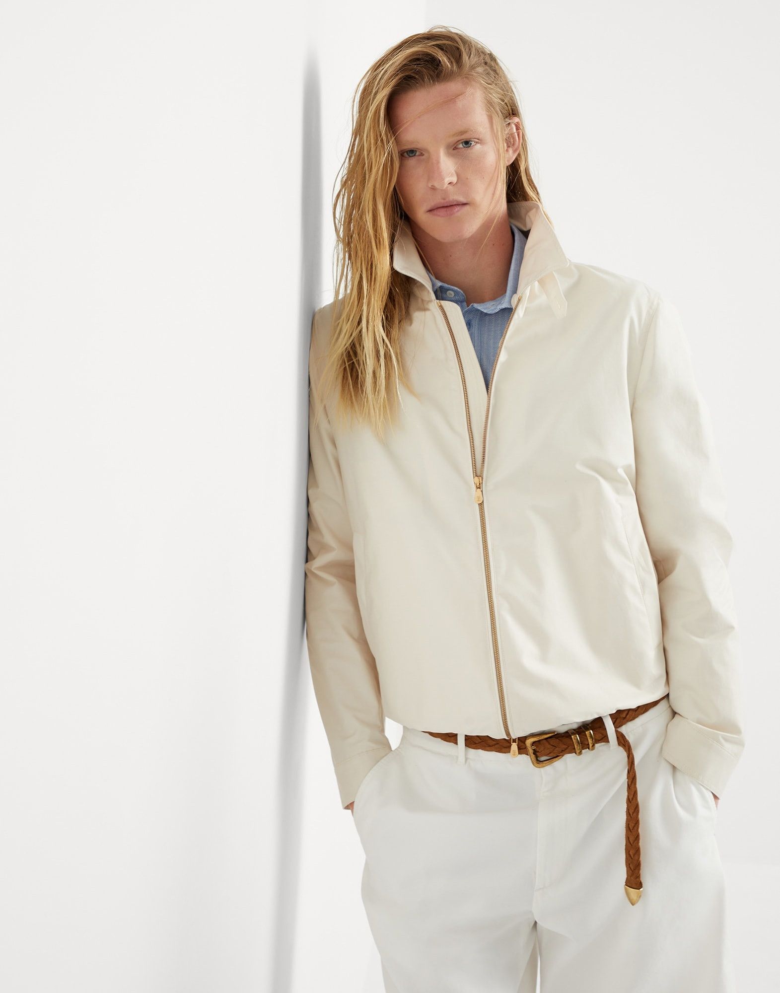 Jacket Water Resistant in Open White