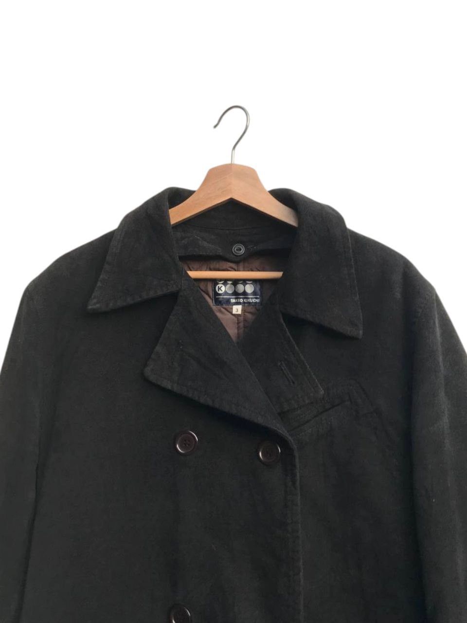 Designer × Japanese Brand × Takeo Kikuchi Vintage Takeo Kikuchi Double Breasted Soft Brushed Coat Size US L / EU 52-54 / 3 - 7 Thumbnail