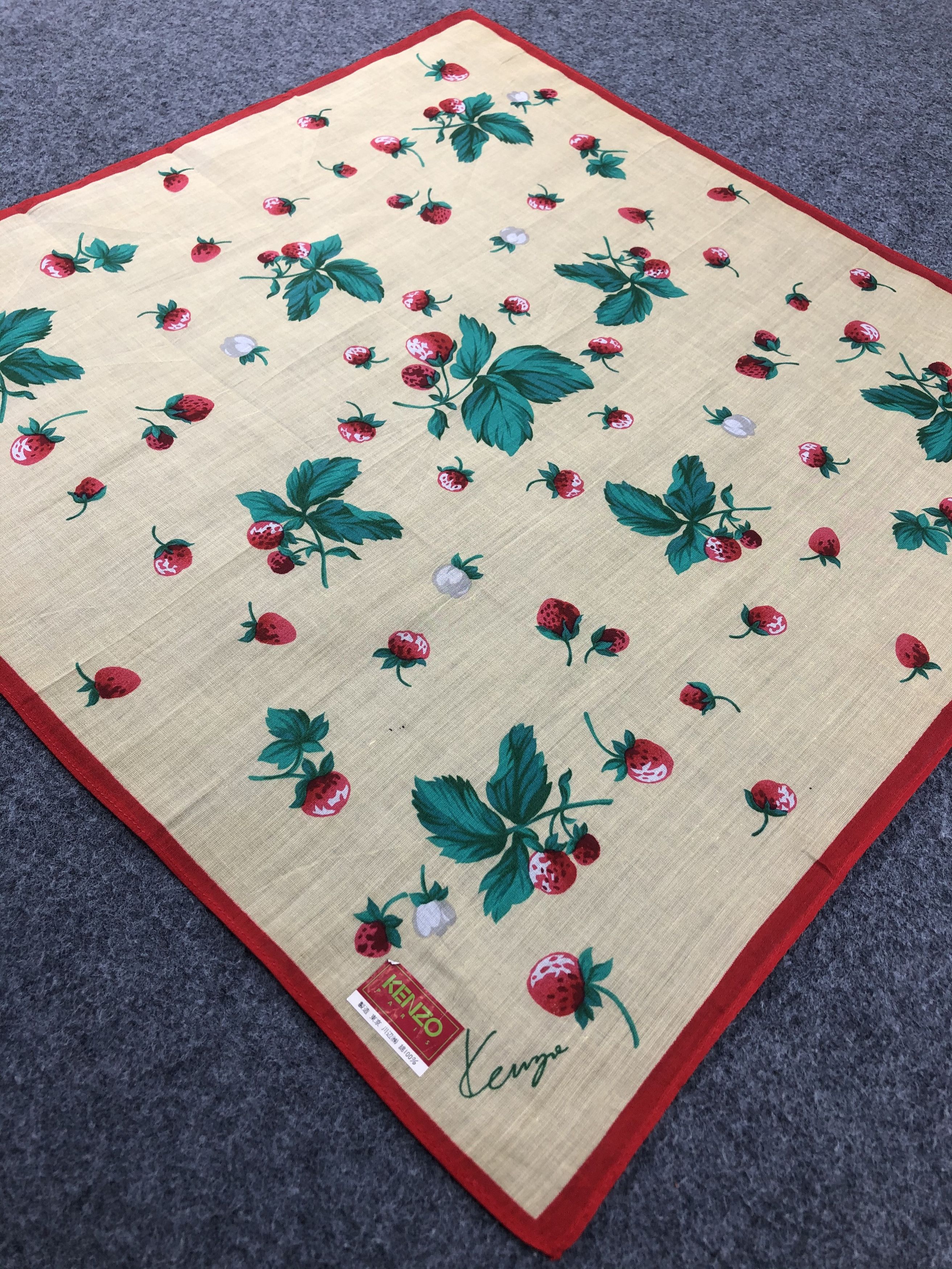 Kenzo Kenzo Floral Handkerchief / Bandana / Neckerchief Size ONE SIZE - 4 Thumbnail