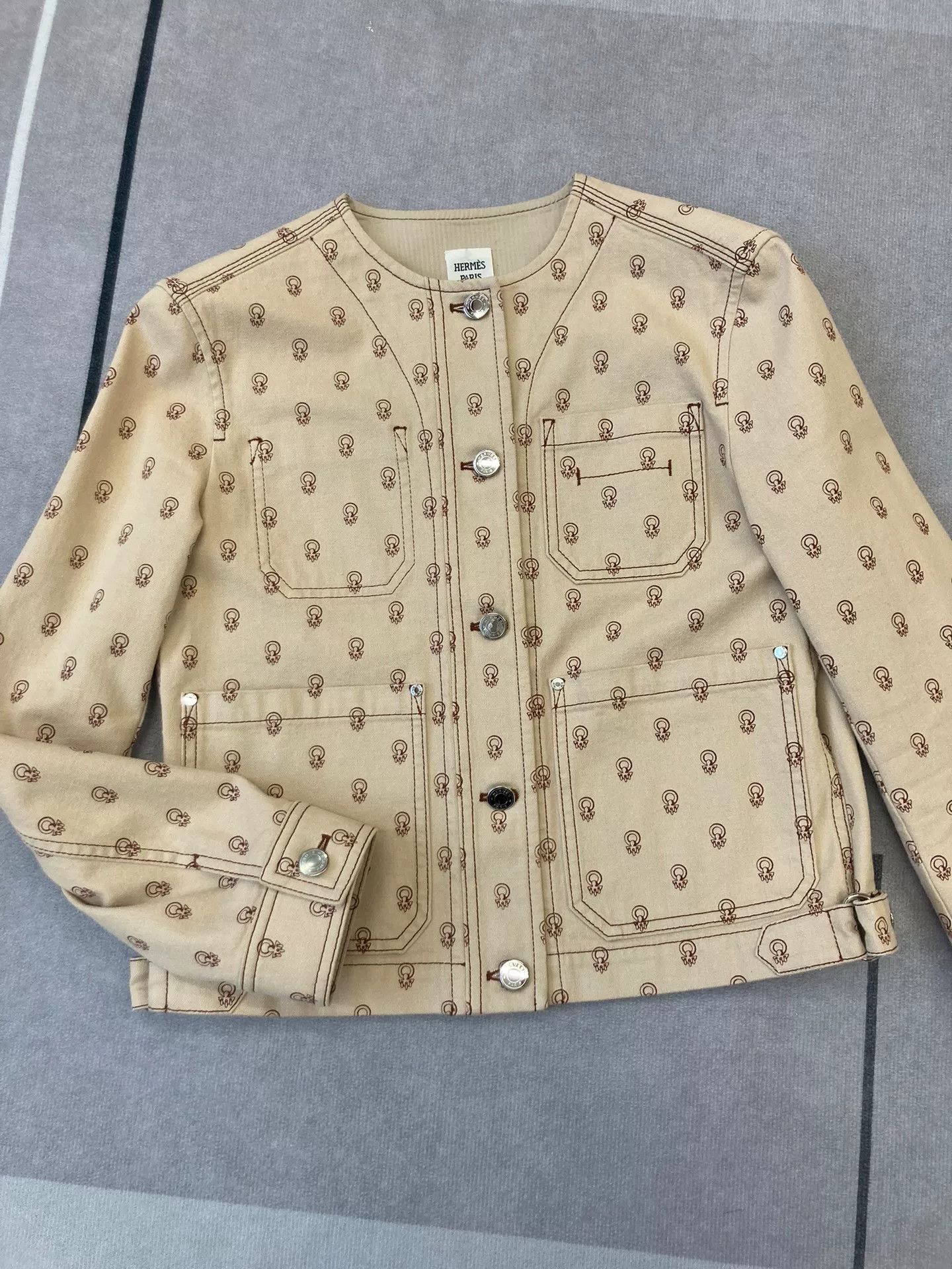 Hermes Hermes Printed Denim Jacket Size XS / US 0-2 / IT 36-38 - 1 Thumbnail