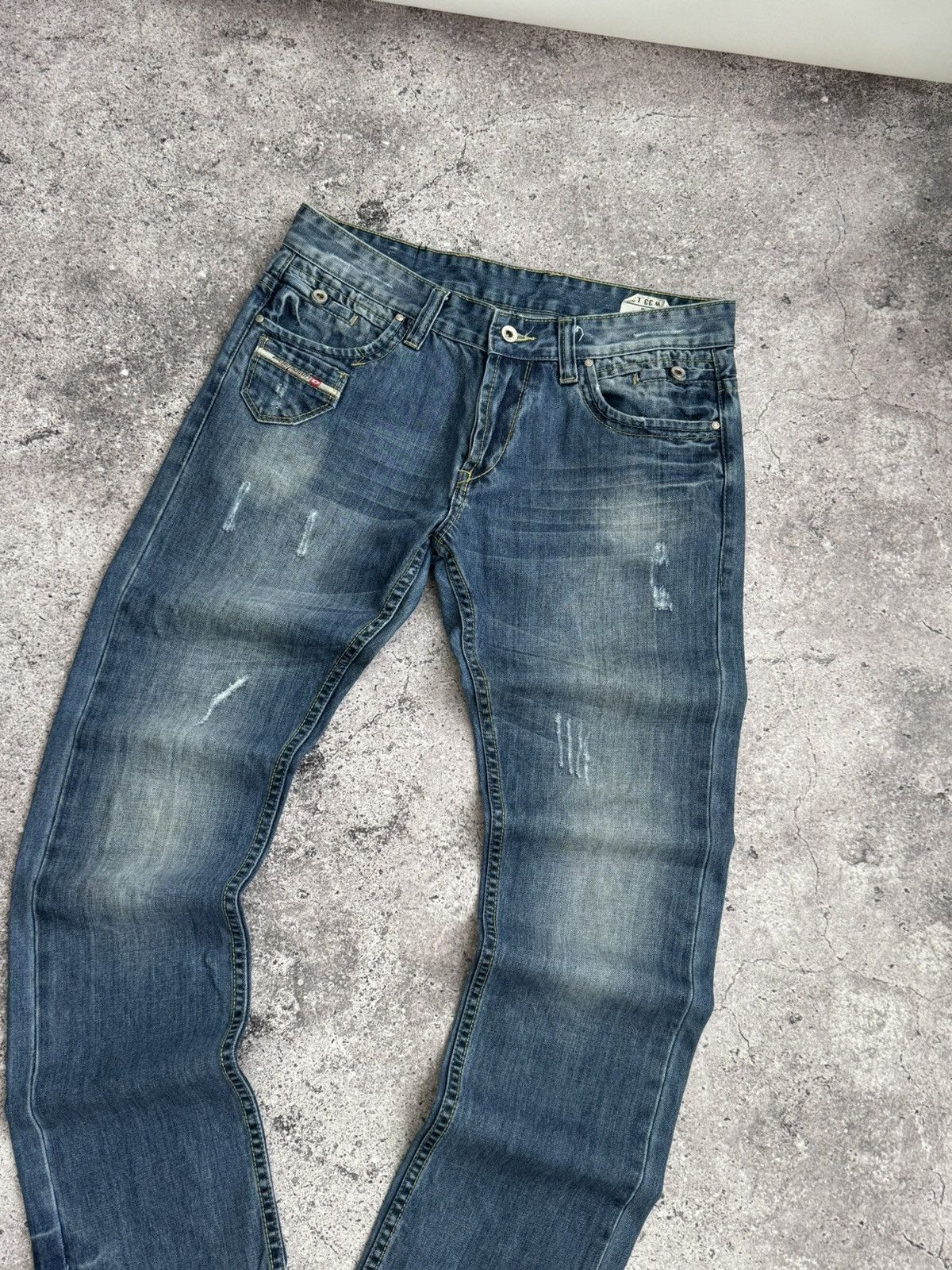 Diesel × Vintage Vintage Diesel Y2K distressed dirty jeans pants Size US 33 - 4 Thumbnail
