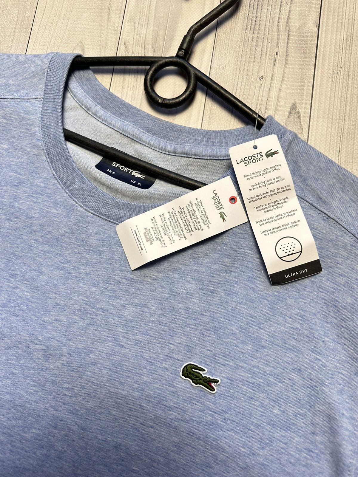 Lacoste Lacoste blue logo tee size XL Size US XL / EU 56 / 4 - 5 Thumbnail