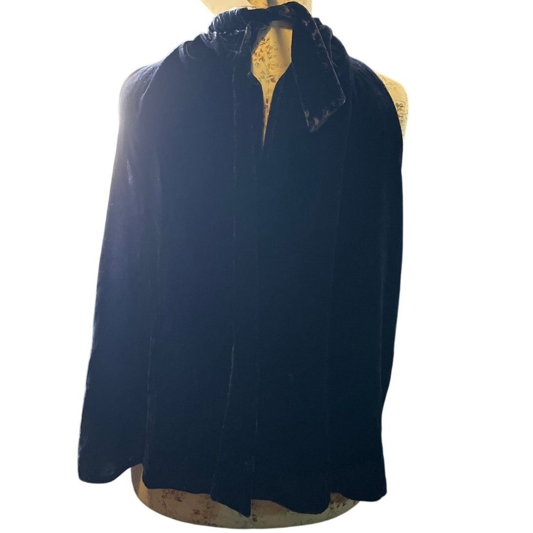 Boden Boden Navy Blue Velvet Halterneck Top Size 8 Size M / US 6-8 / IT 42-44 - 4 Thumbnail