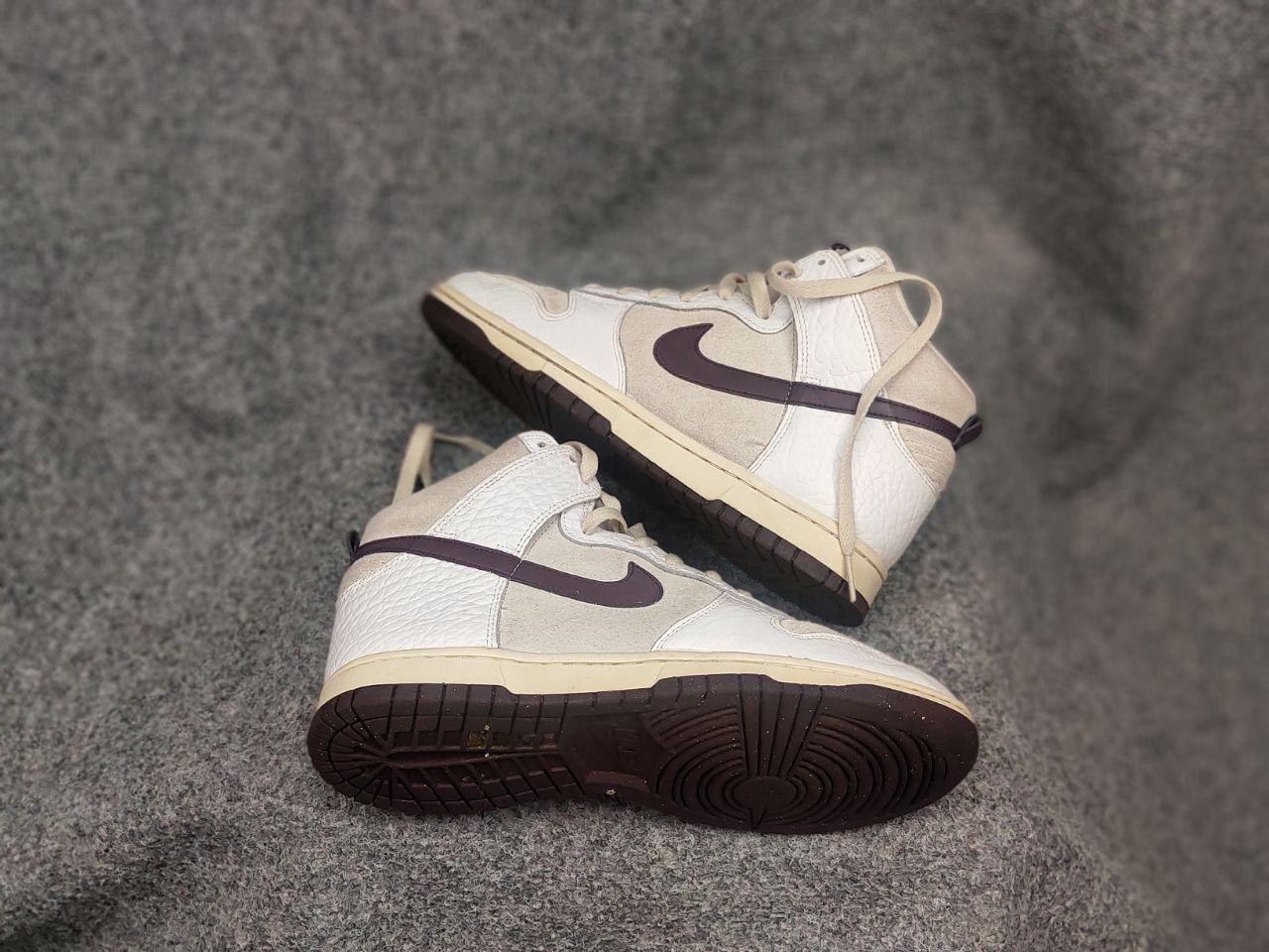 Nike Nike Dunk High Light Orewood Brown Women's Leather Sneakers Size US 8.5 / IT 38.5 - 3 Thumbnail