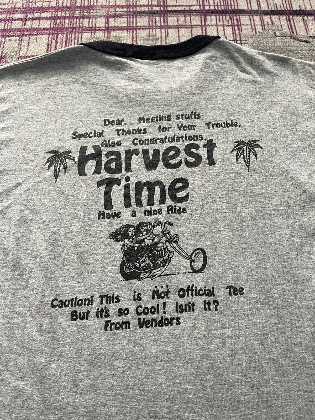 Vintage VINTAGE 90S LOVE & RIDE TEE VERY RARE Size US L / EU 52-54 / 3 - 9 Thumbnail