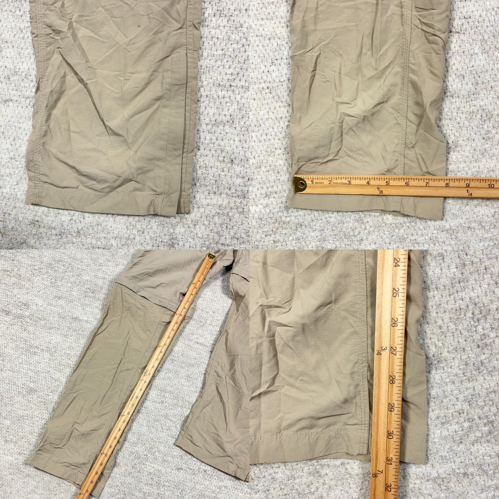 The North Face The North Face Pants Men XL 32x31 Tan Khaki Convertible Nylon Outdoor Chino Straight Regular Casual Travel Pocket Zipper Logo Belt Loops Size US 32 / EU 48 - 8 Thumbnail