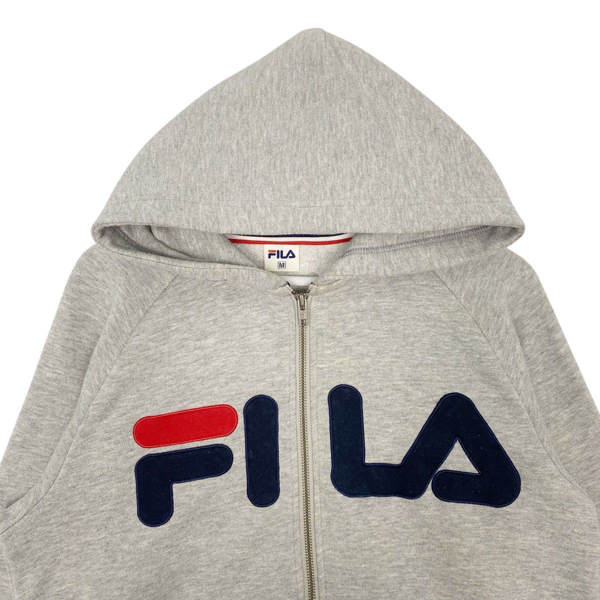 Vintage Vintage Fila Hoodie Patch Logo RePullover Gray Jumper Size M Size US M / EU 48-50 / 2 - 4 Thumbnail