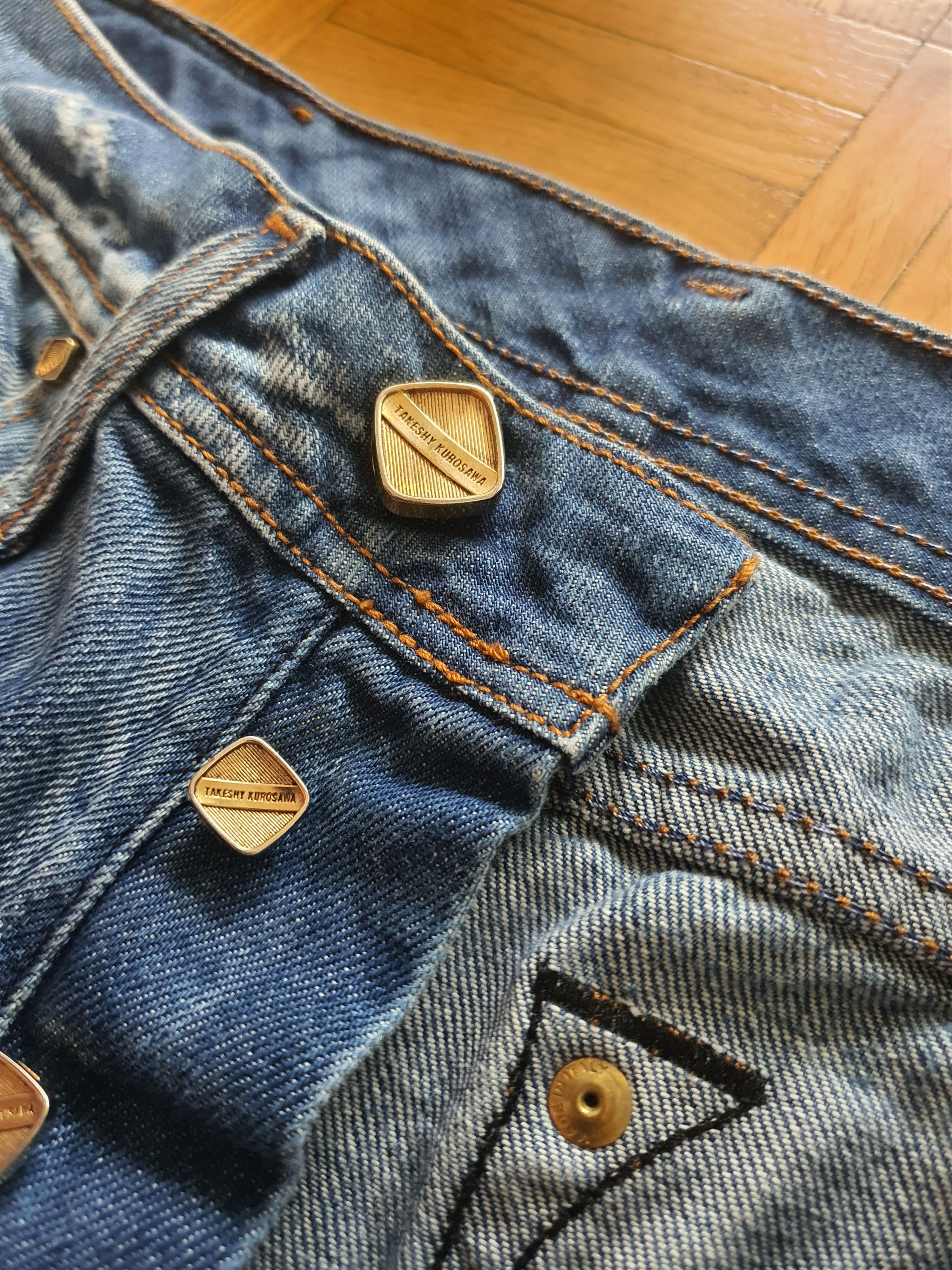 Takeshy Kurosawa Handmade Selvedge Denim Jeans Japanese Fabric - Regular Fit Size US 34 / EU 50 - 5 Thumbnail