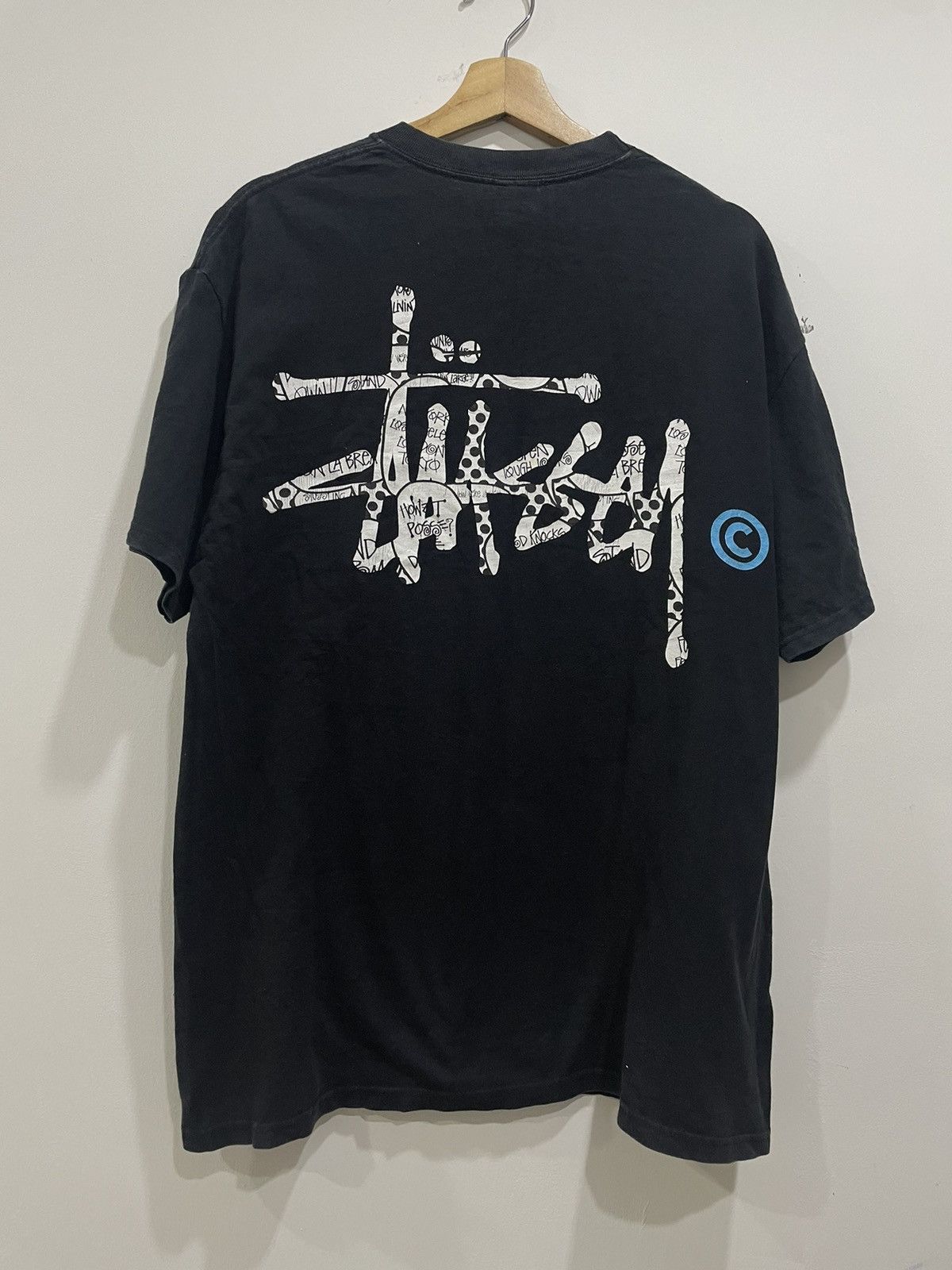 Stussy Vintage Stussy Big Logo Tee Shirt Size US L / EU 52-54 / 3 - 10 Thumbnail