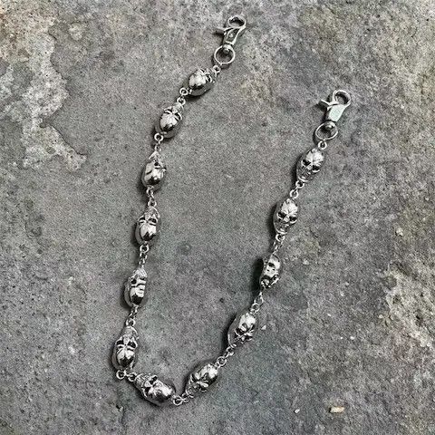 Jewelry Men's Waist Key Chain Skull Head Metal Vintage Size ONE SIZE - 4 Thumbnail