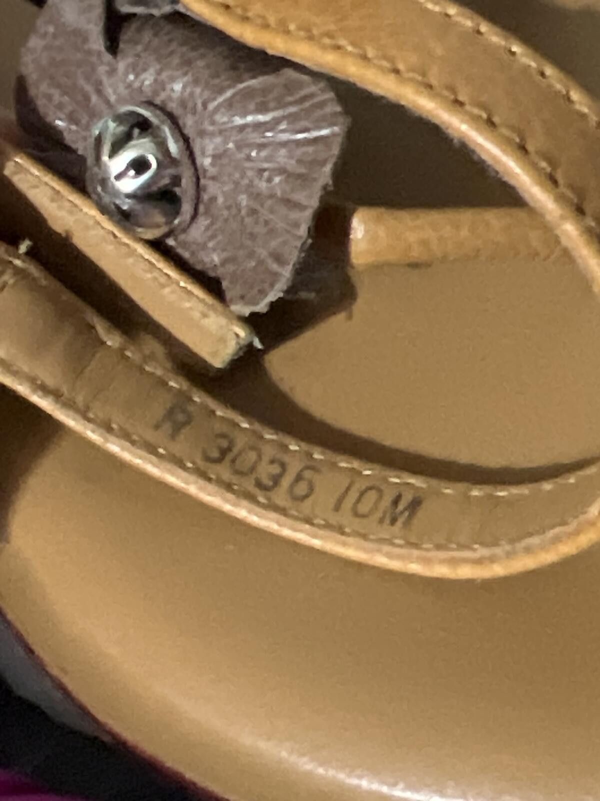 Other Love & Liberty by Brighton Brown Floral Strap Sandals 10 Size US 10 / IT 40 - 4 Thumbnail