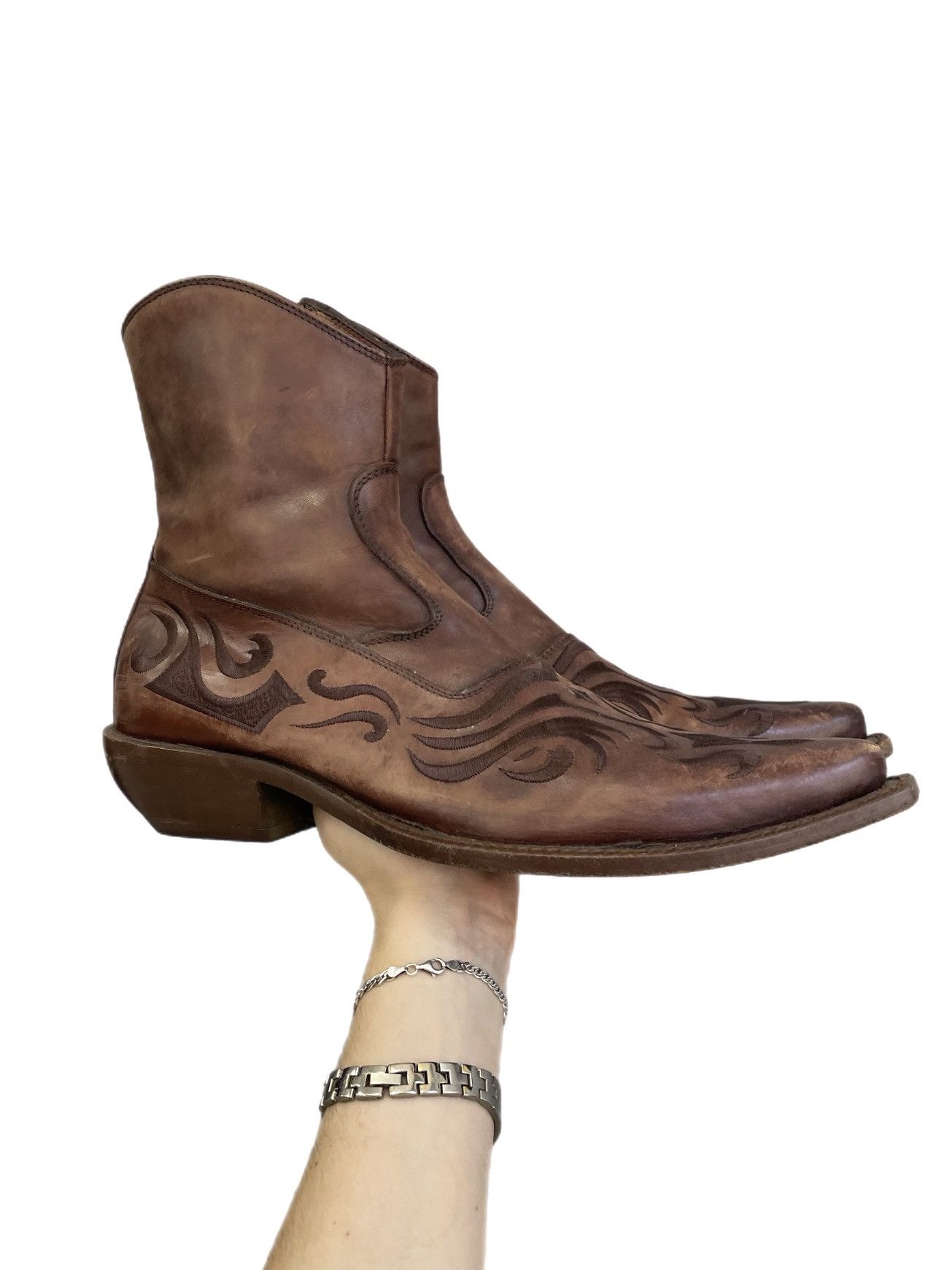Last drop✅✅ cowboy leather avant garde boots guidi style 90s
