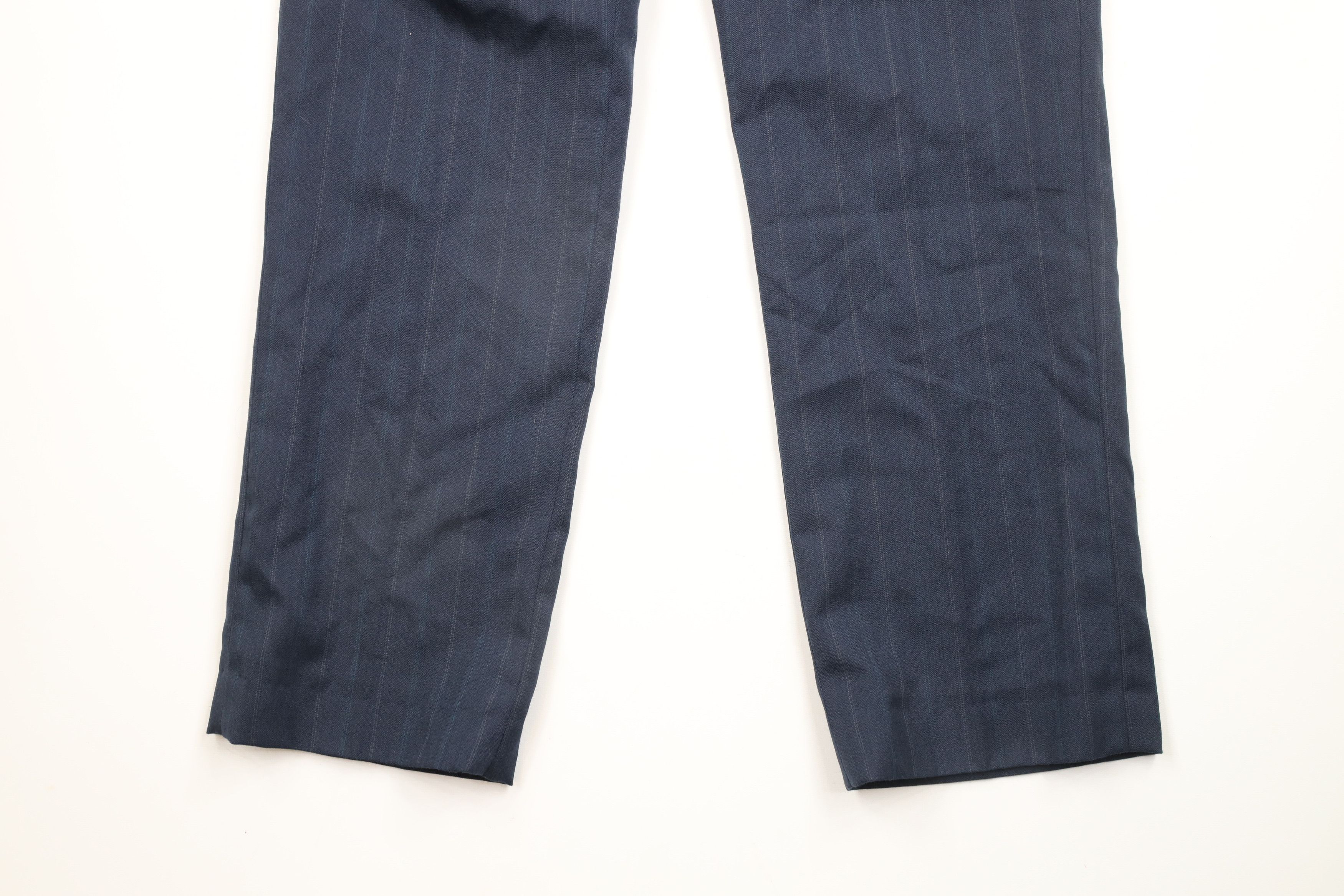 Vintage Vintage 70s Streetwear Pinstriped Pleated Wide Leg Pants USA Size US 32 / EU 48 - 4 Thumbnail