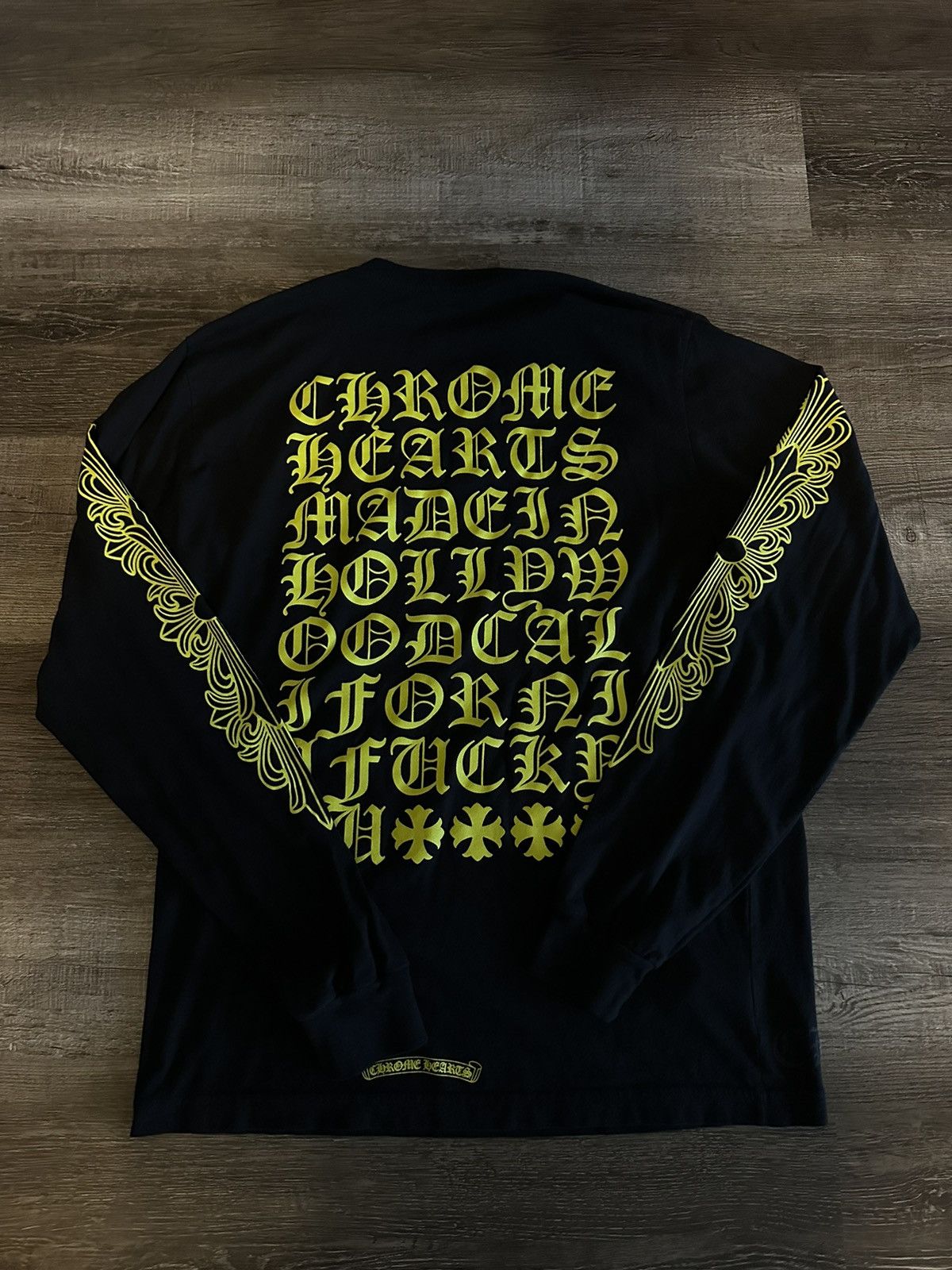 Chrome Hearts 🔥Chrome Hearts Made in Hollywood Black Long Sleeve Tee Size US L / EU 52-54 / 3 - 2 Thumbnail