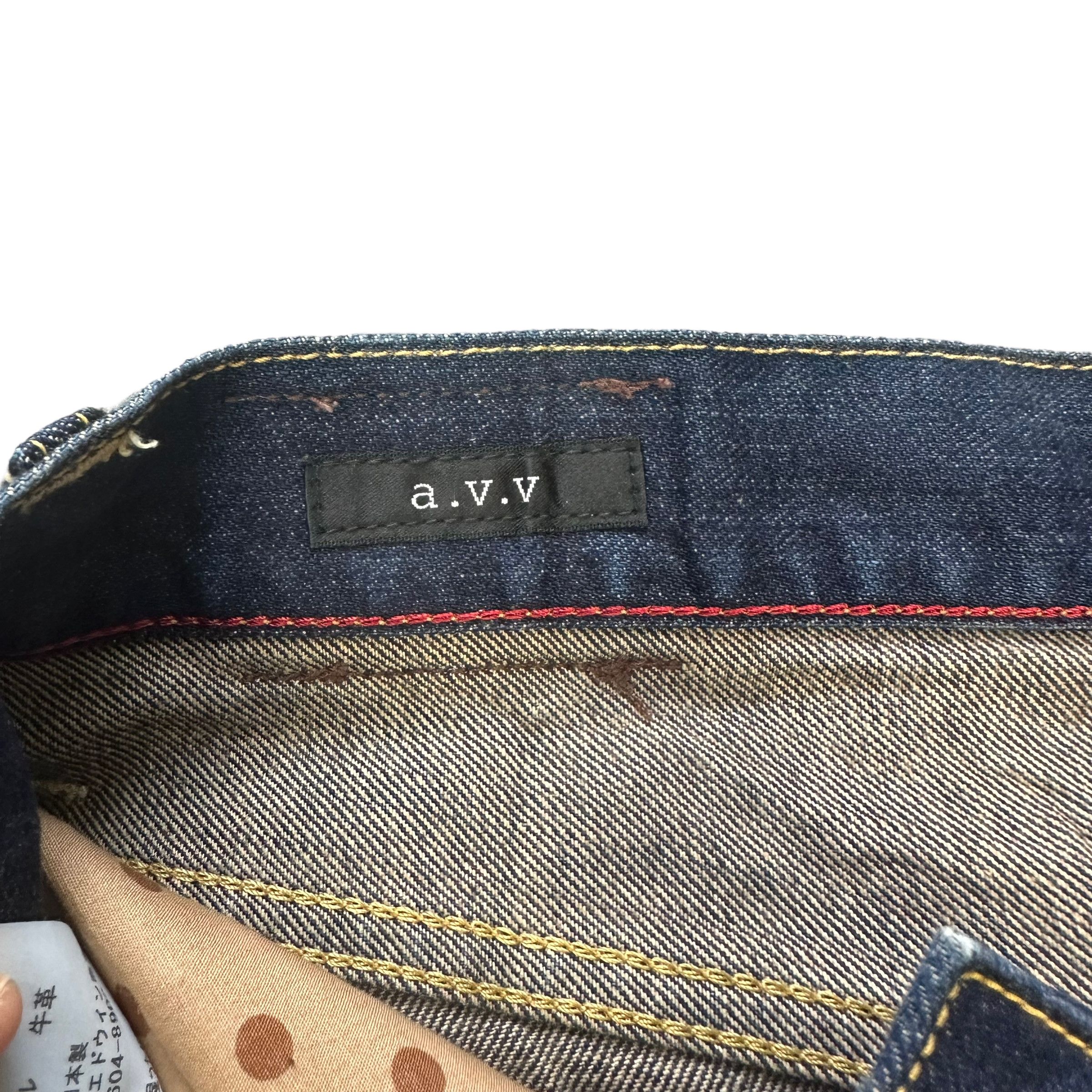 Japanese Brand LEE RIDERS X A.V.V DENIM MINI SKIRT #8653-019 Size 30" / US 8 / IT 44 - 6 Thumbnail