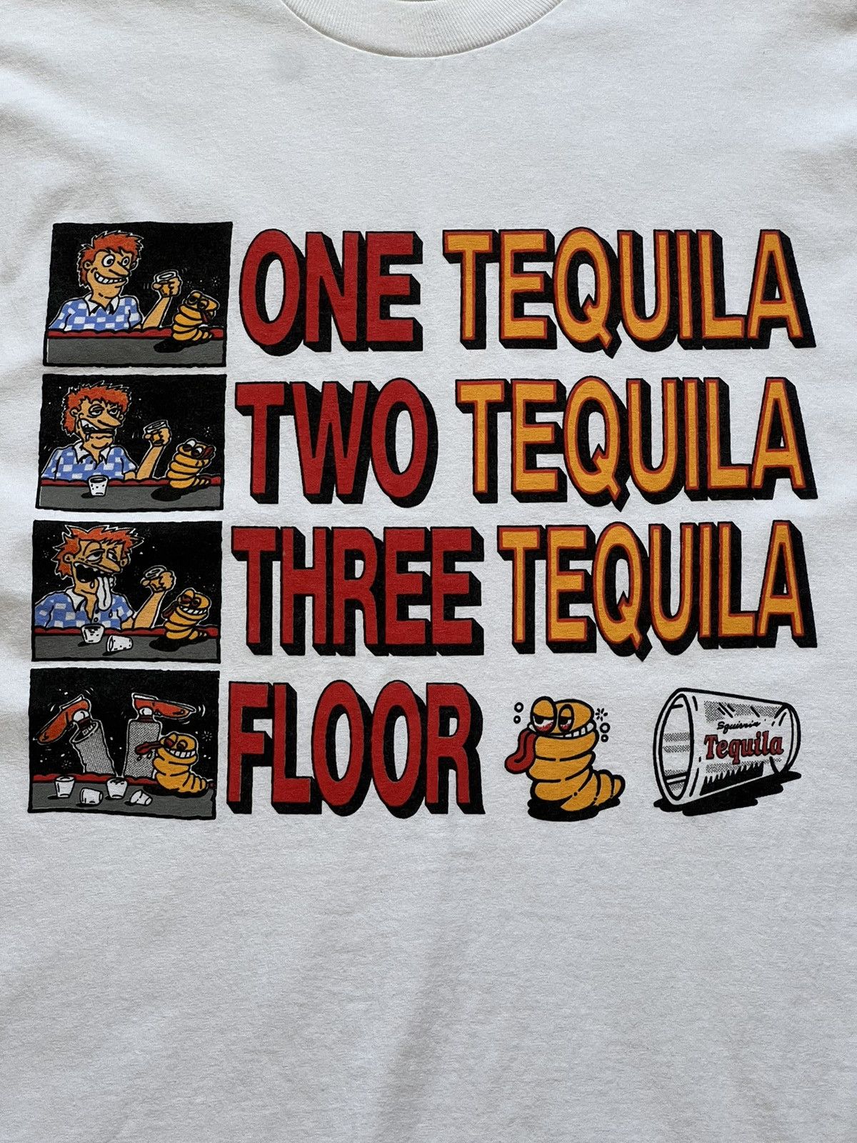 Vintage Vintage One Tequila Two Tequila Three Floor Humor T-shirt Size US L / EU 52-54 / 3 - 5 Thumbnail