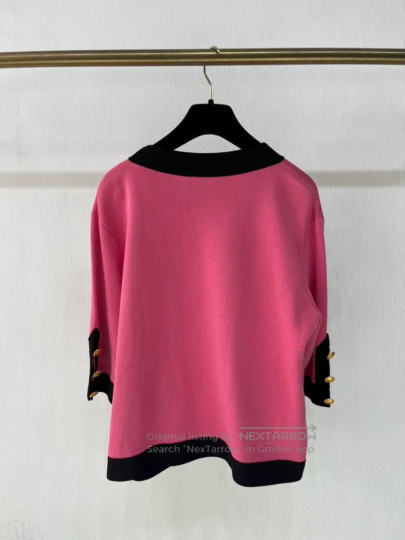 Gucci Gucci Black and pink colour-blocked mulberry silk blended Size S / US 4 / IT 40 - 2 Thumbnail